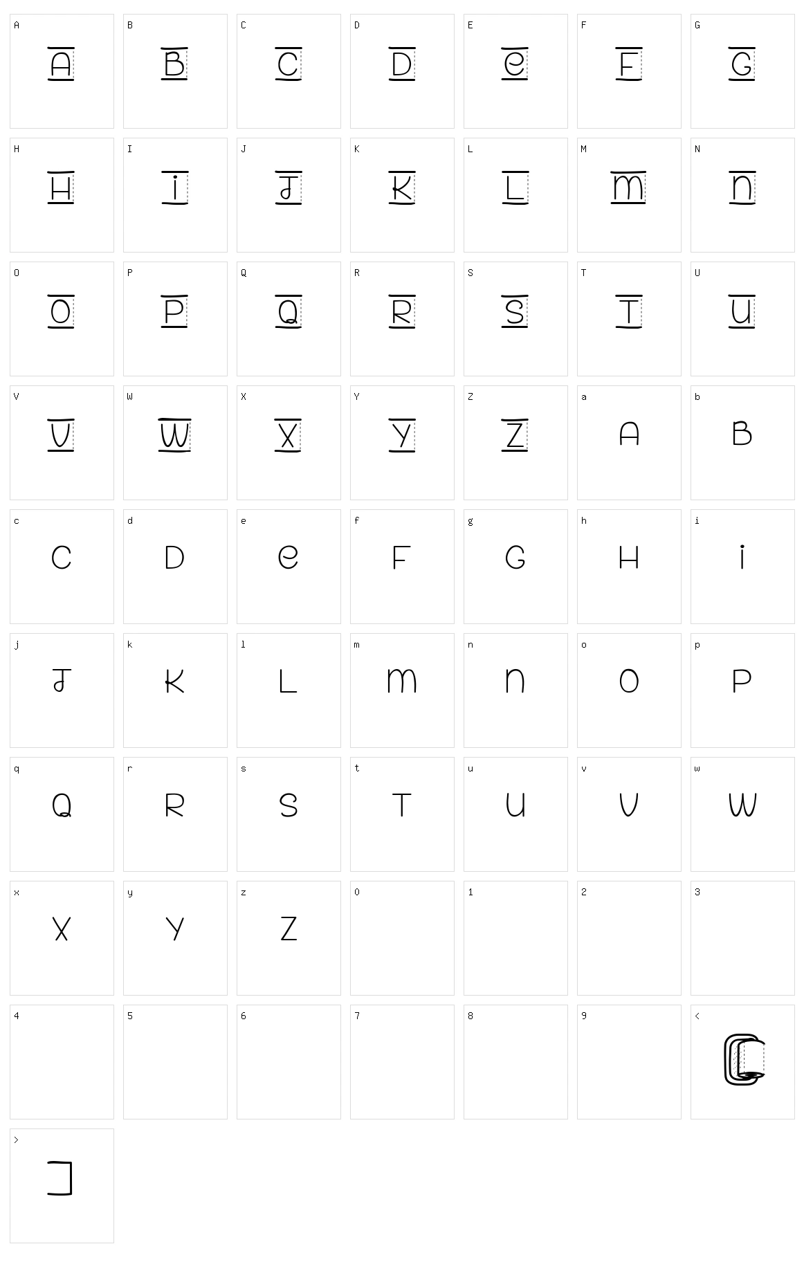 Paper For Your Ass Character Set