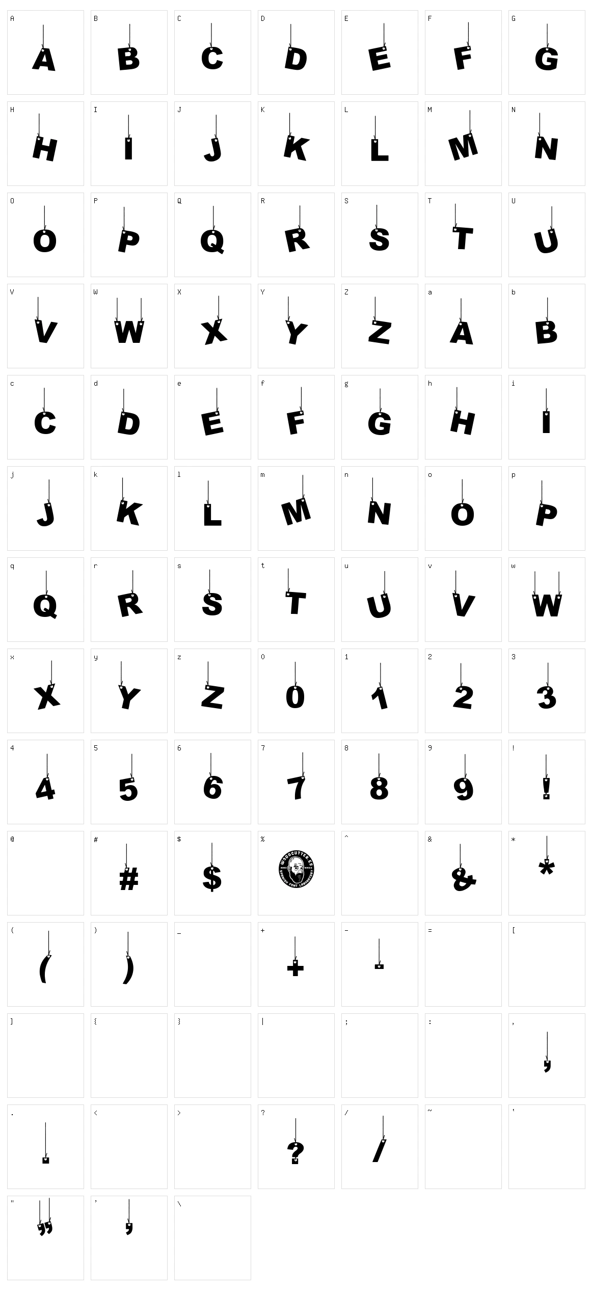 Party Letters On A Rope Character Set