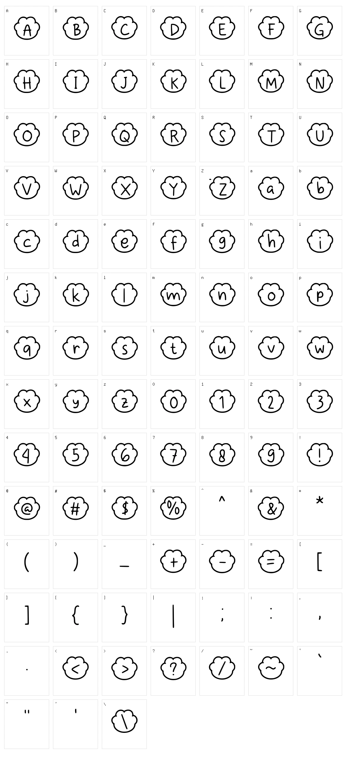 Paws Meow Character Set