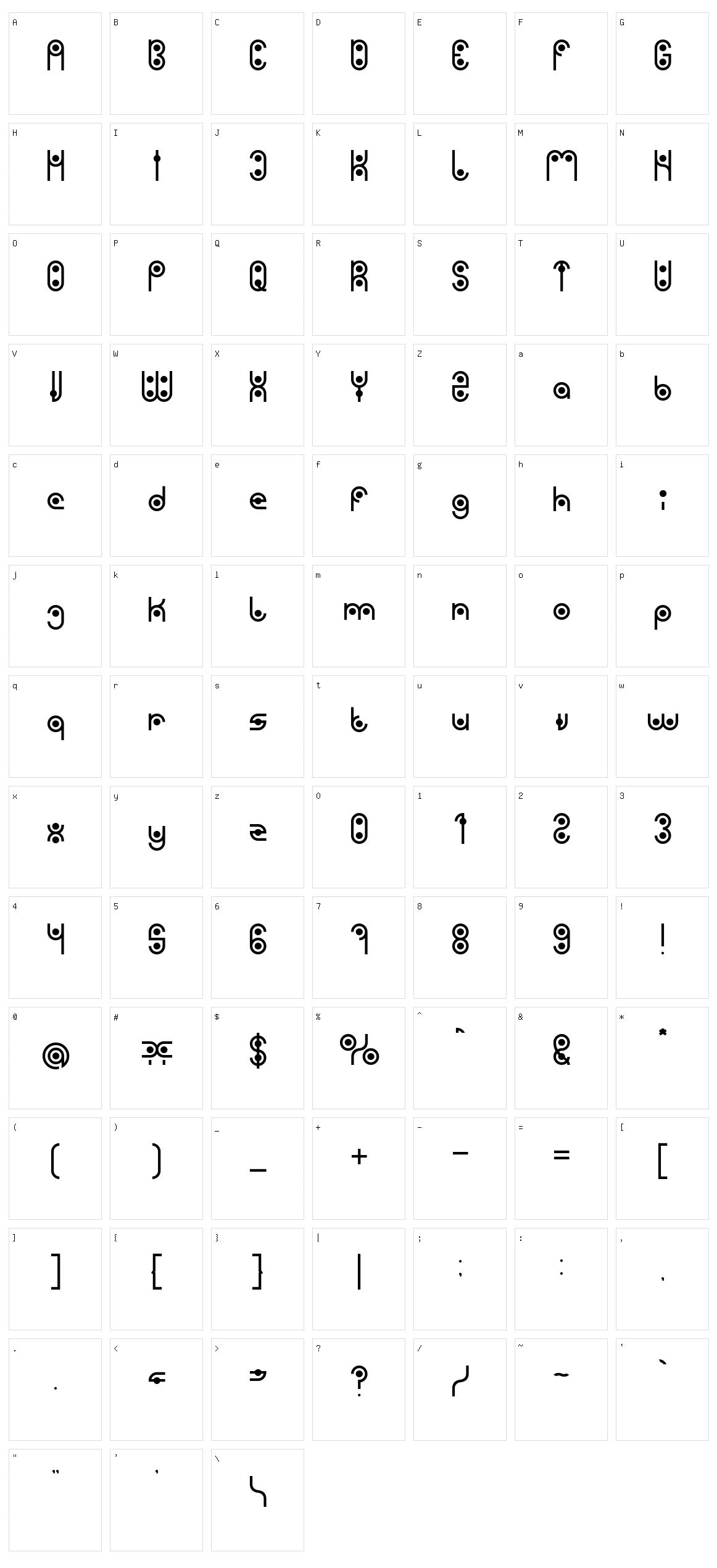 Phytoplankton Character Set