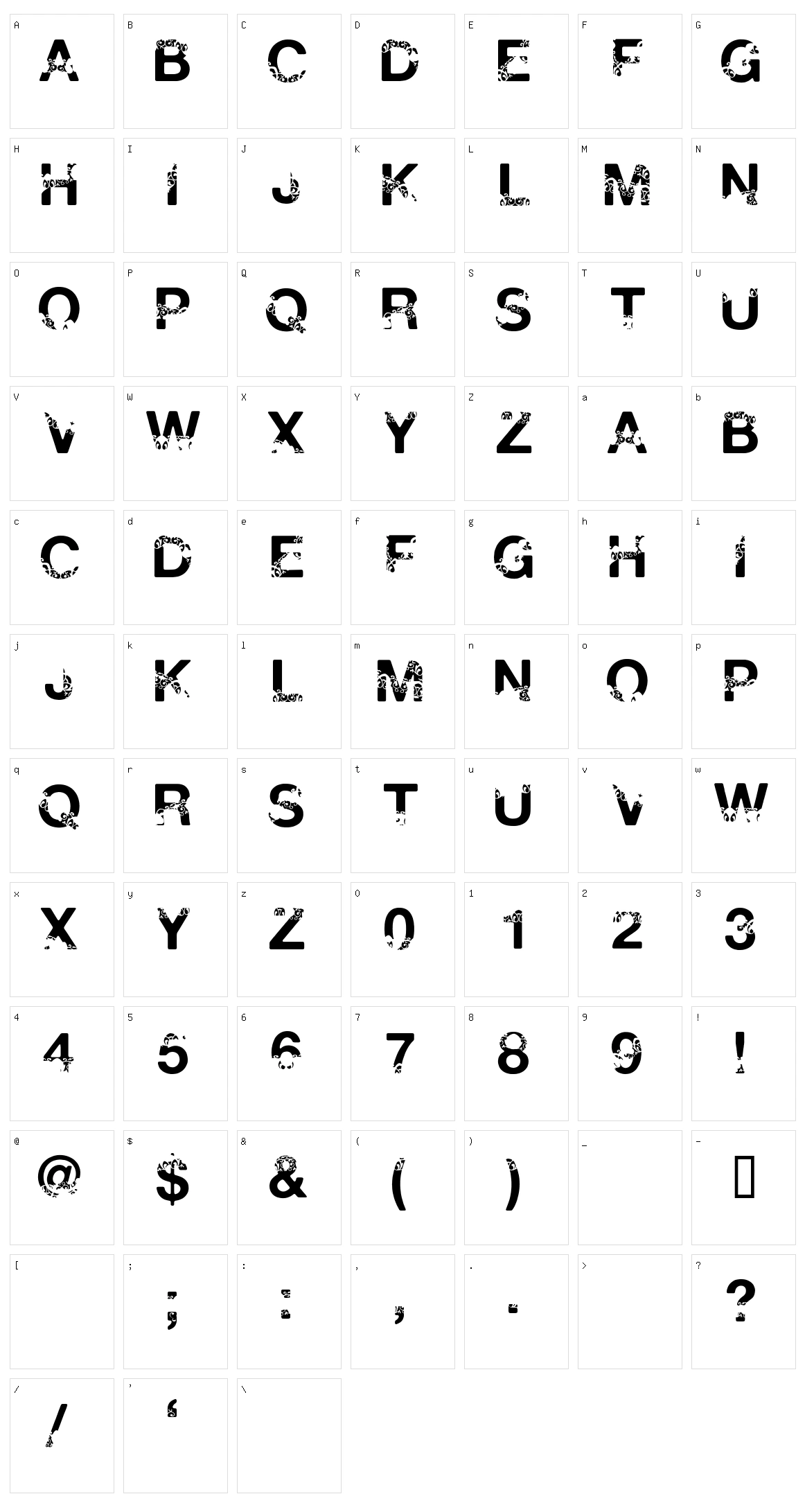 Polar Shift Character Set