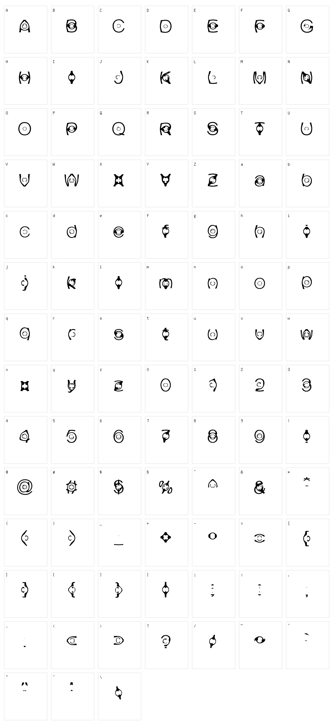 Polariva Character Set