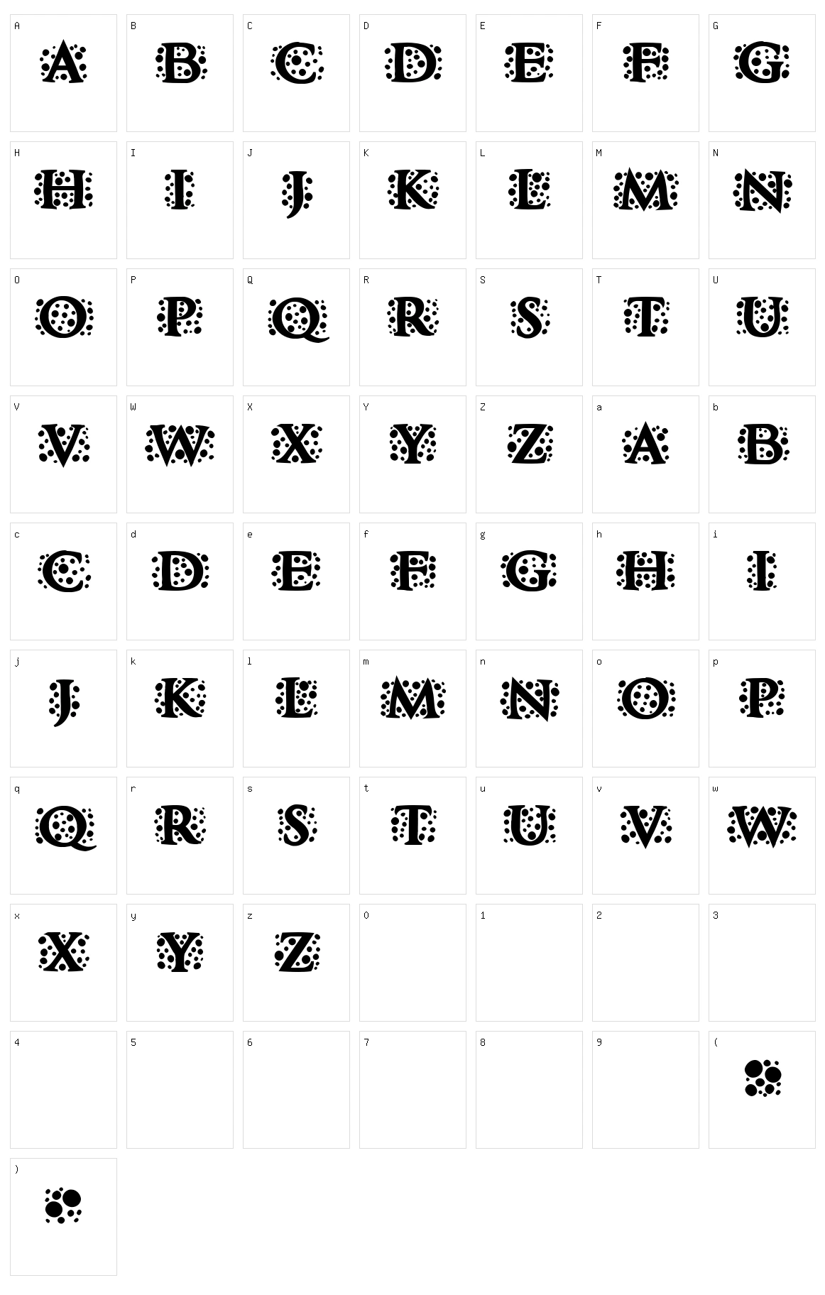 Pontos Character Set