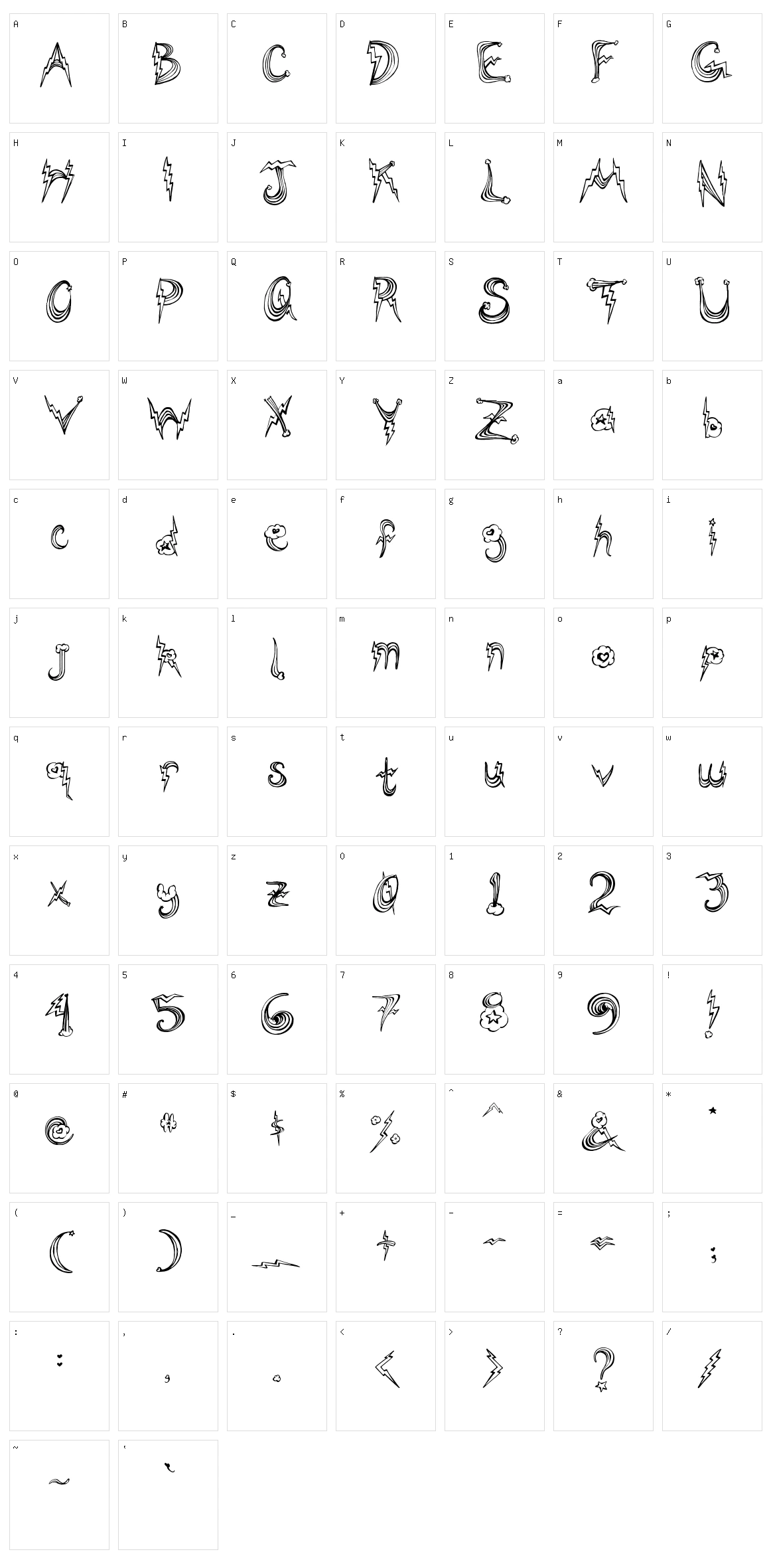 PonyRides Character Set