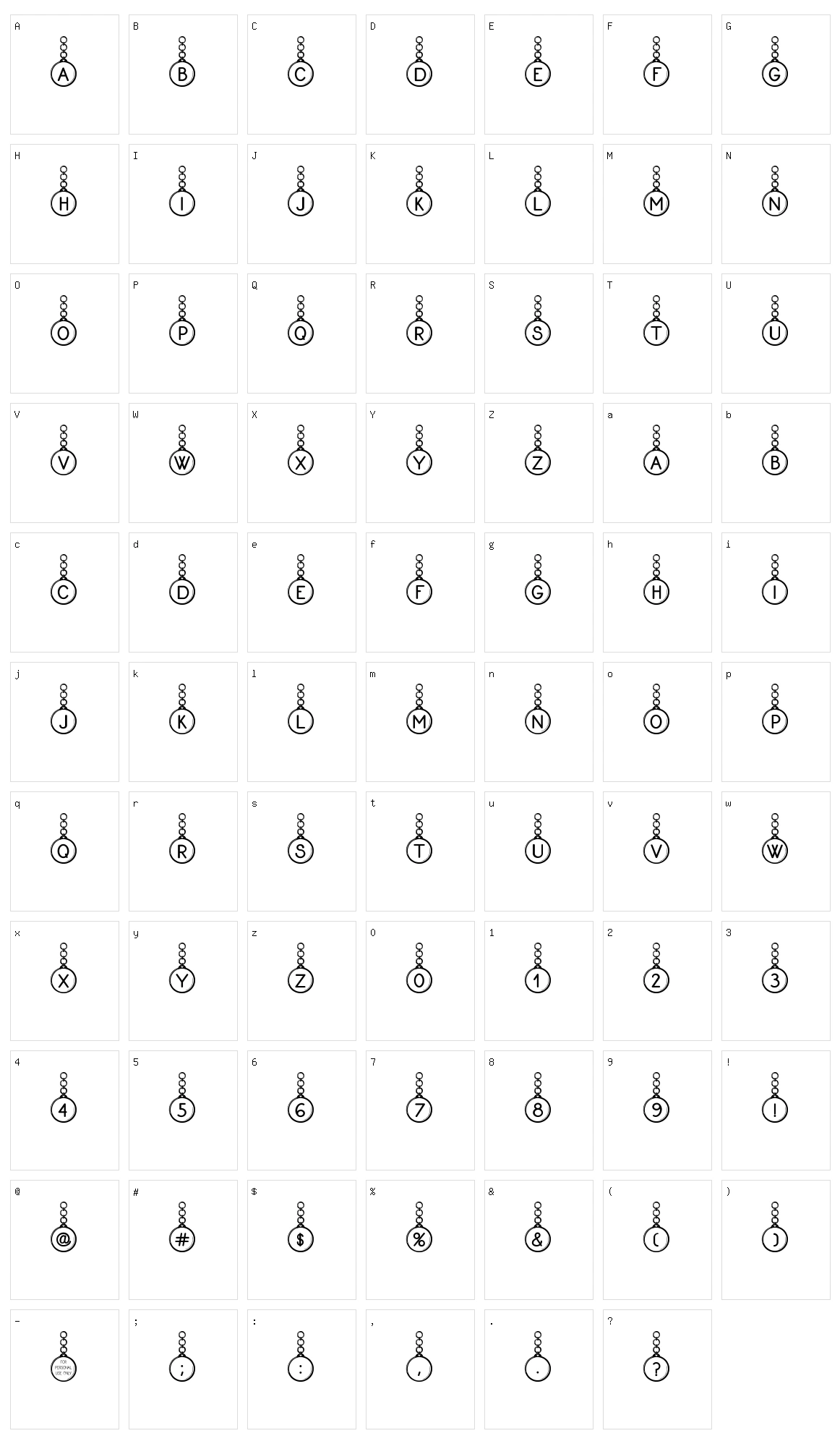 Proxanys Character Set