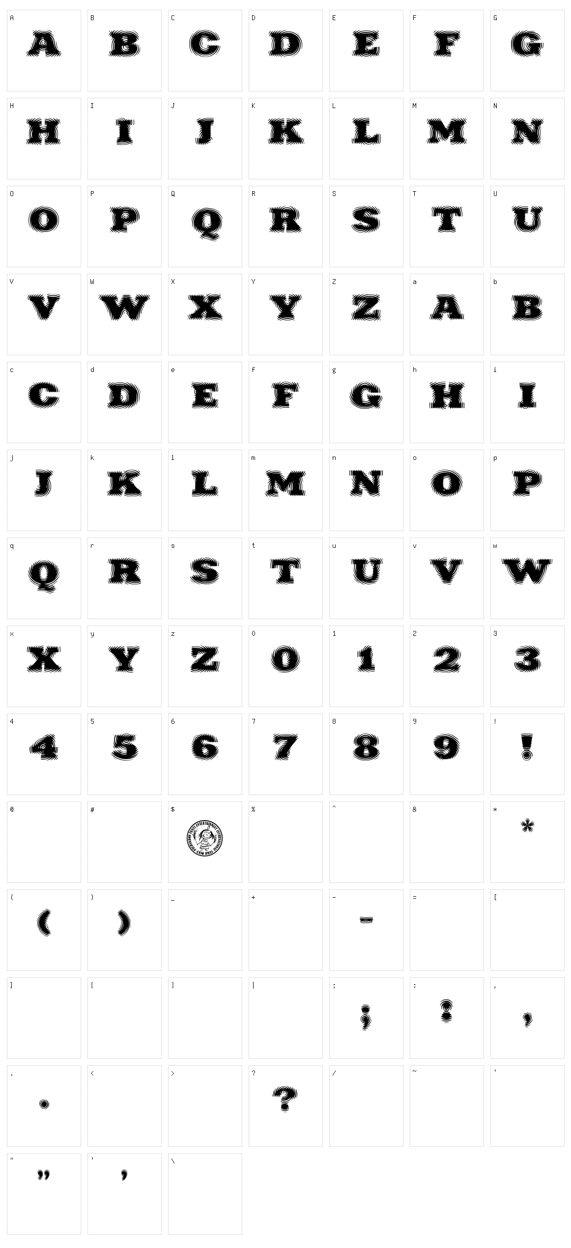 Puchakhon Rain Character Set