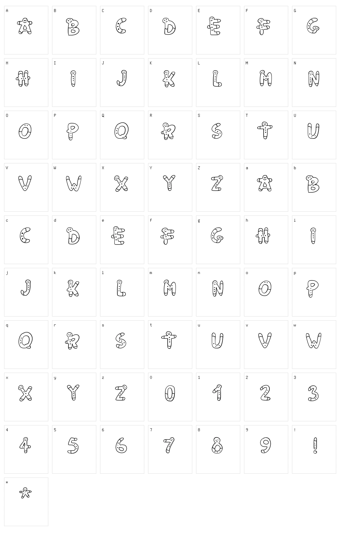 PW Gingerbread Character Set
