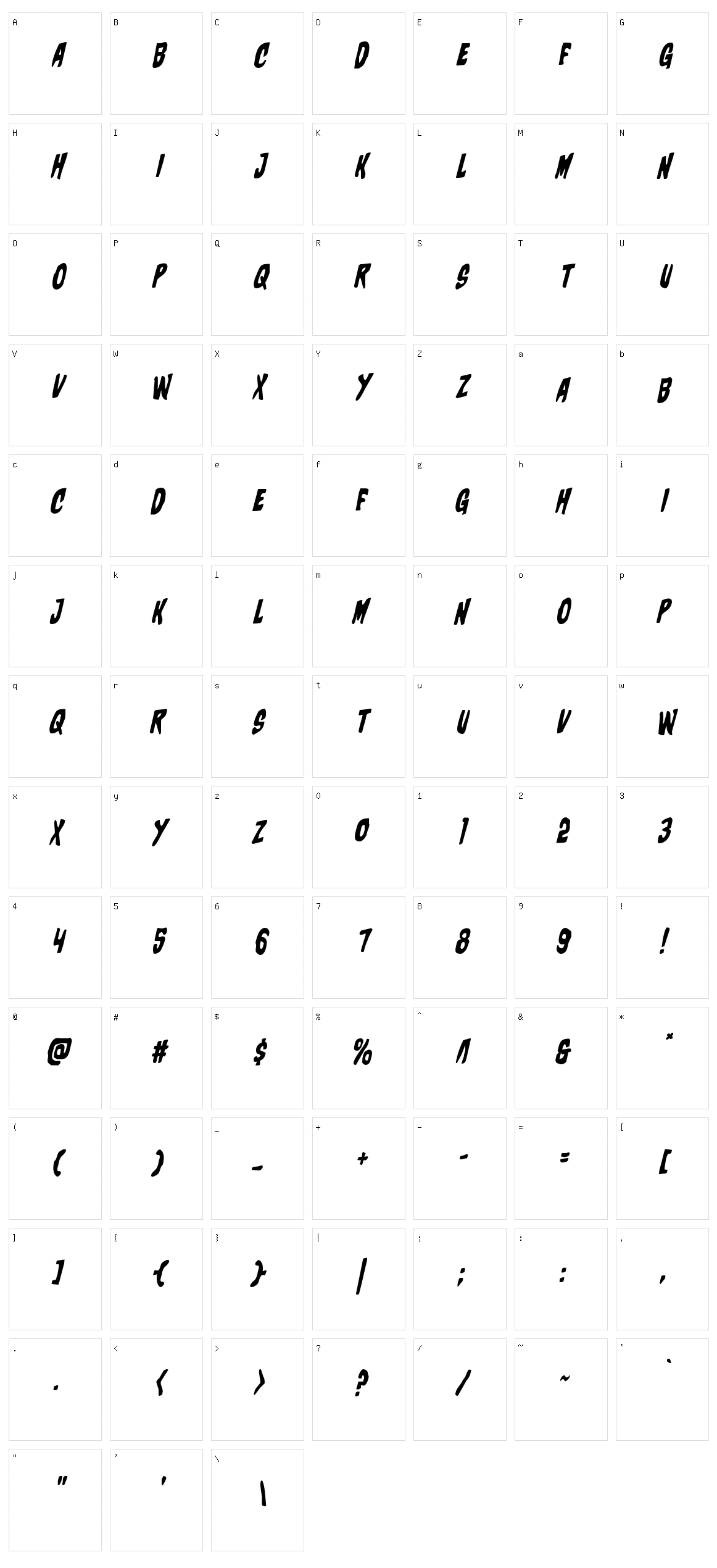 Charmling Character Set