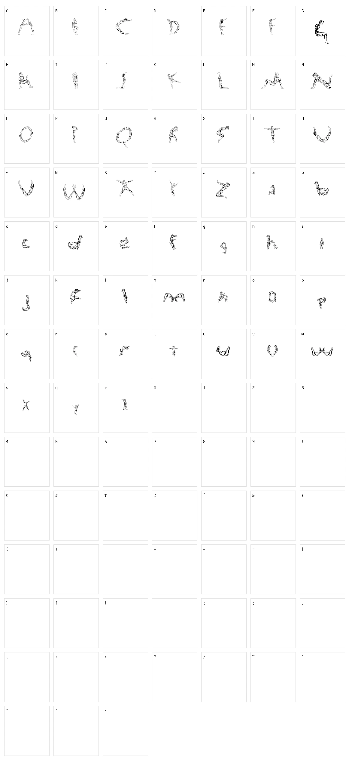 Renisci Character Set