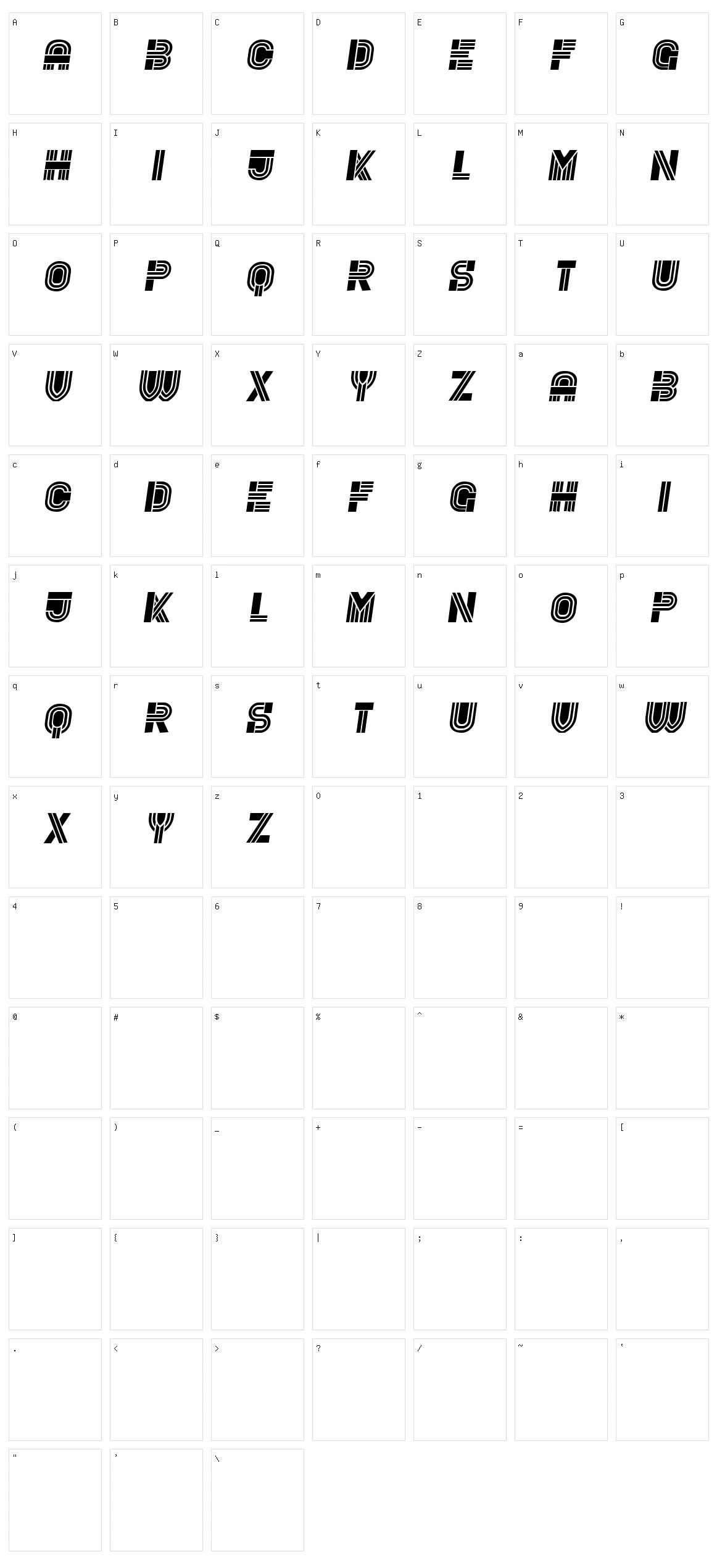 Rude Character Set