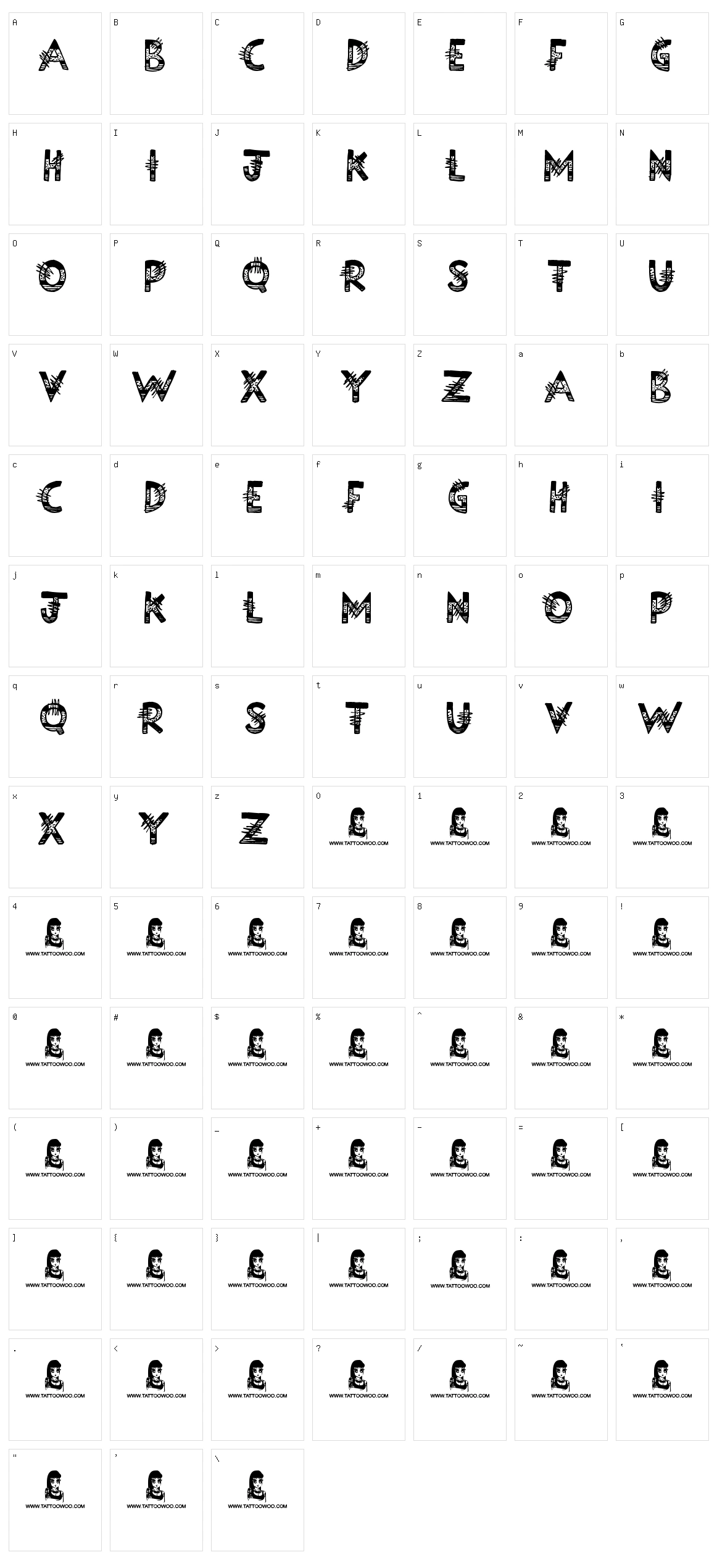 Science Project Character Set
