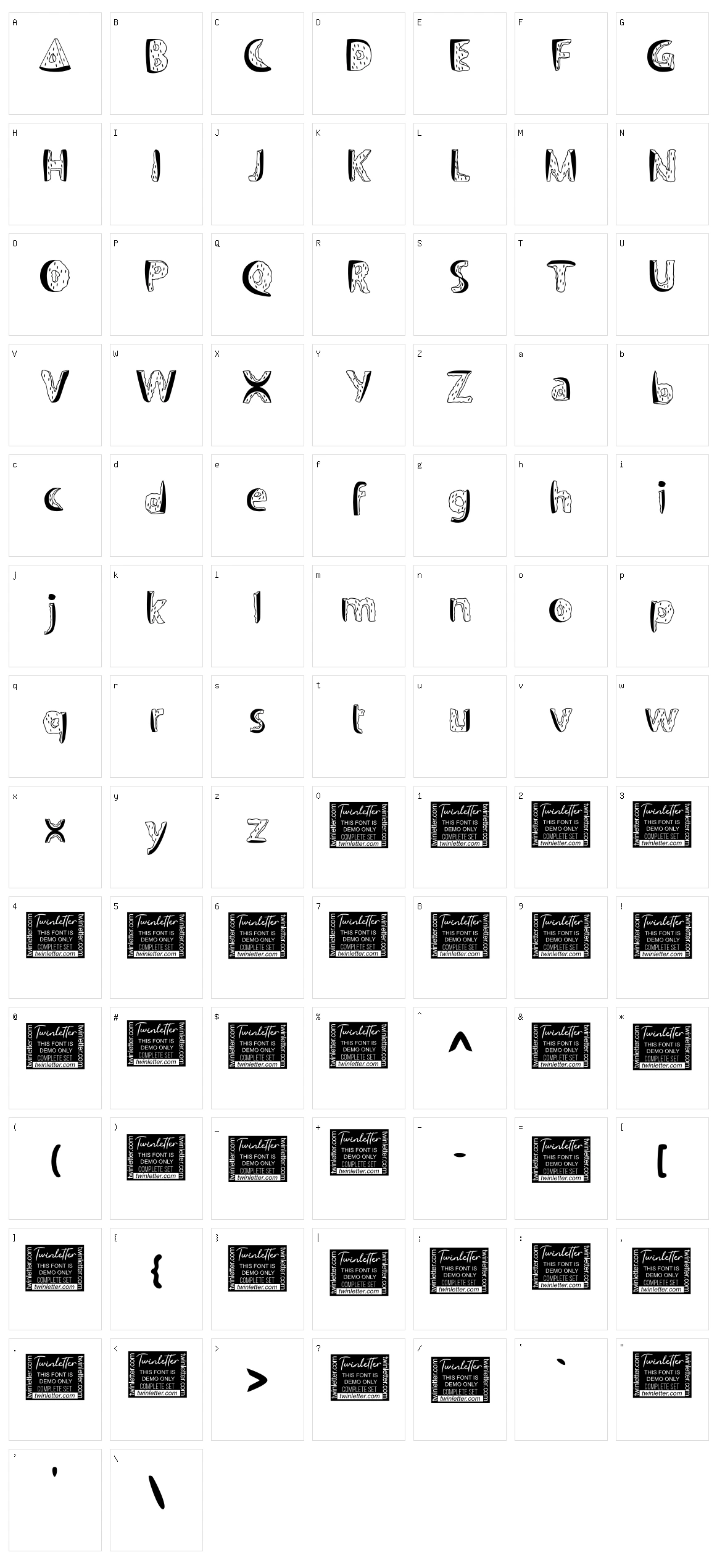 Semanko Market Character Set