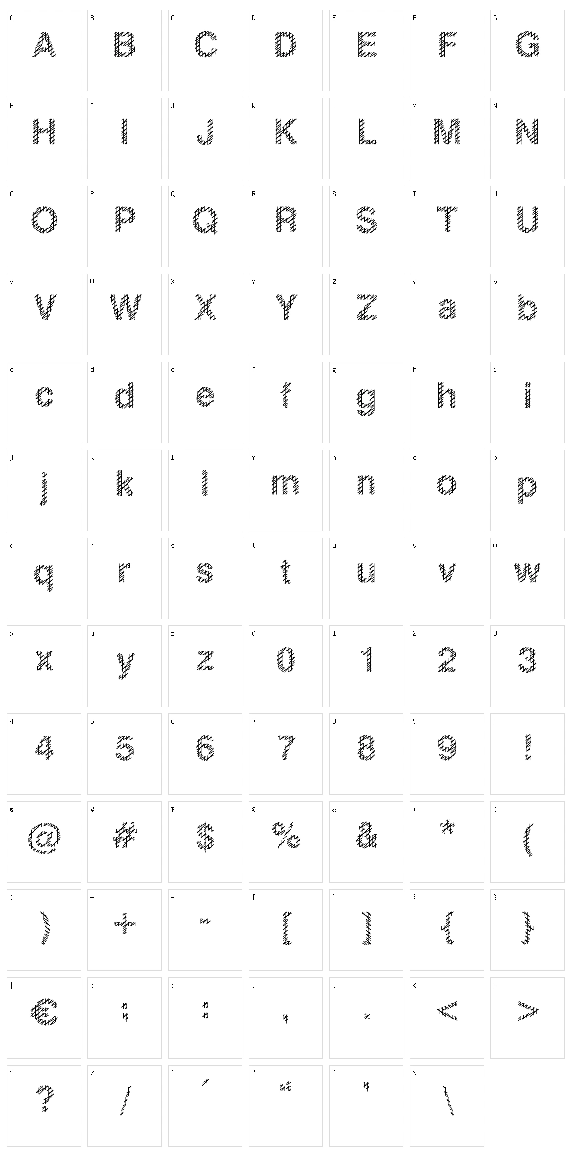 Slang King Character Set