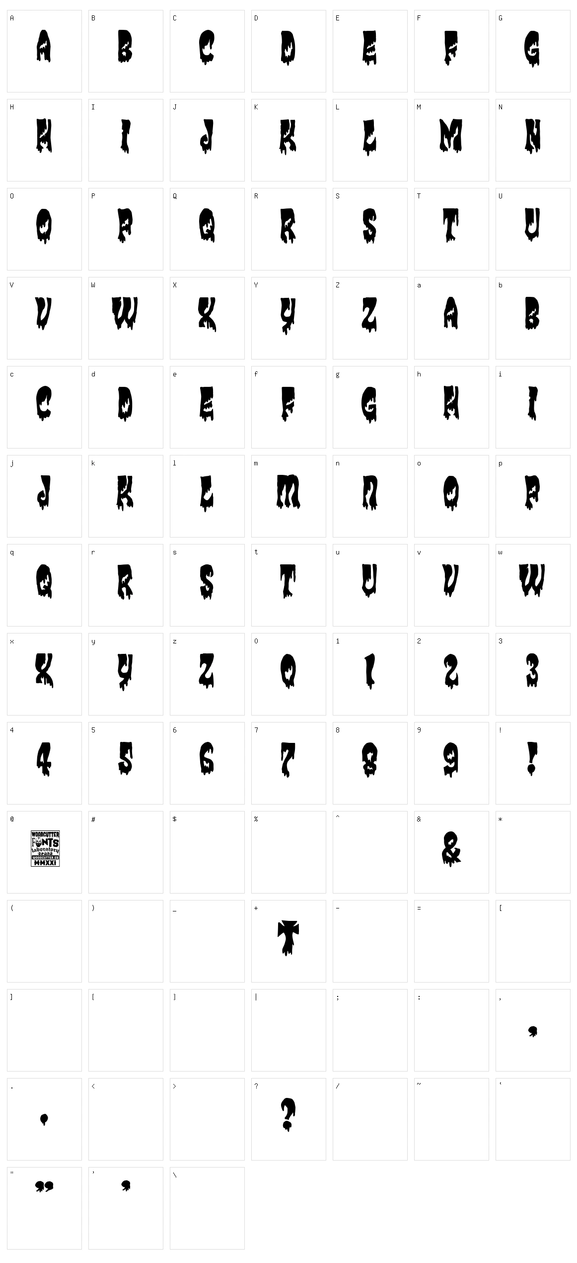 Smoking Machine Character Set
