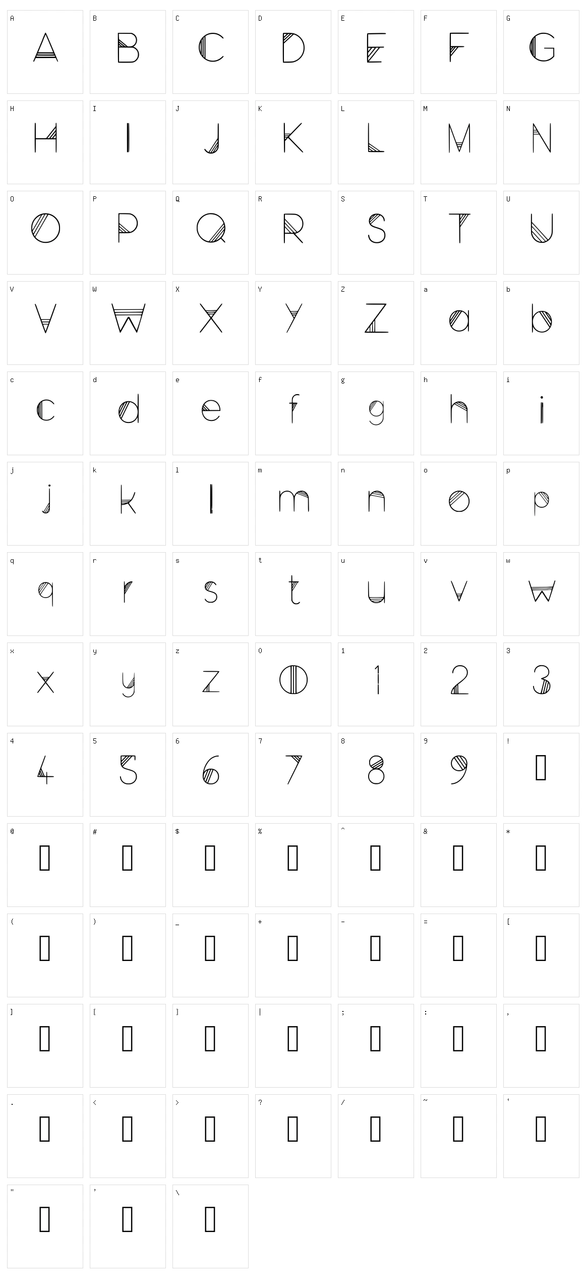 Space Character Set