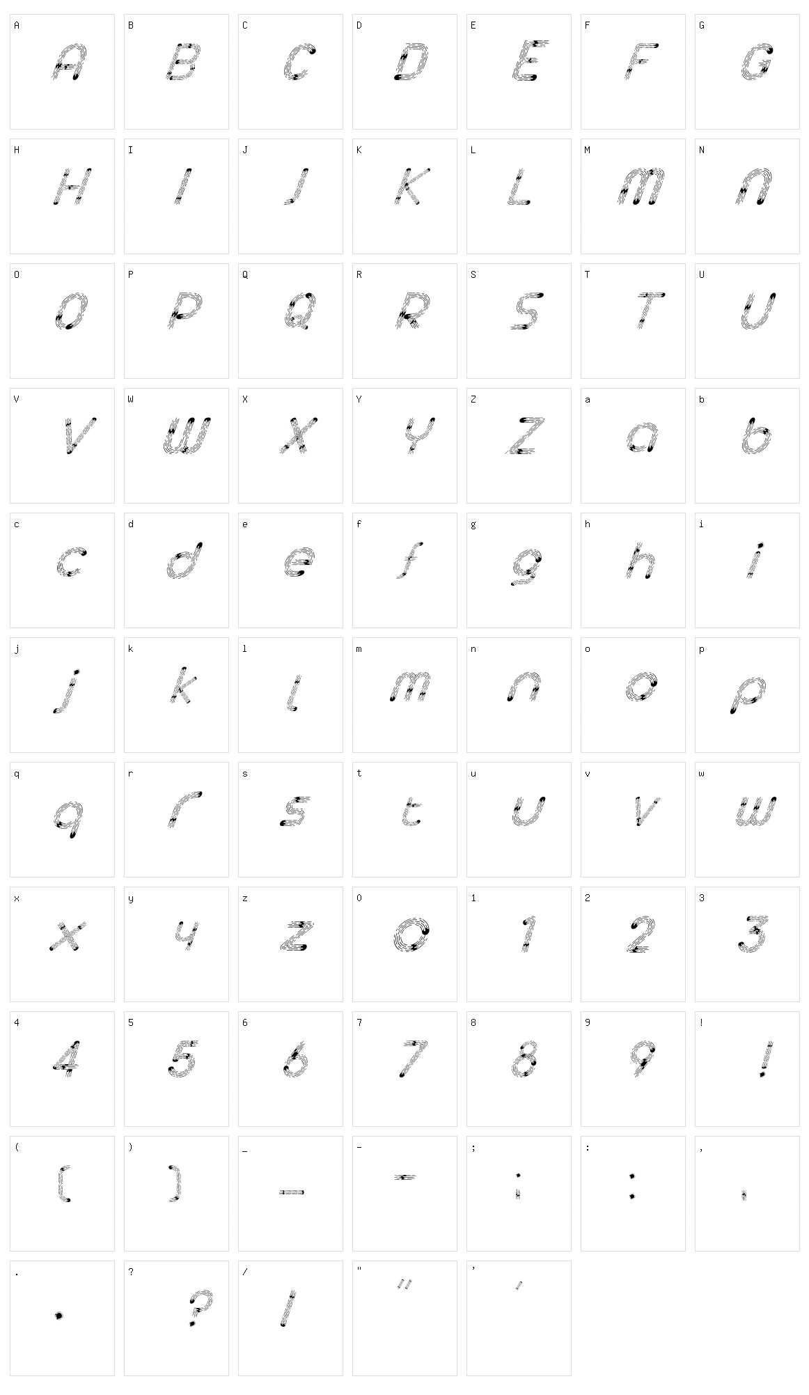 Space Character Set