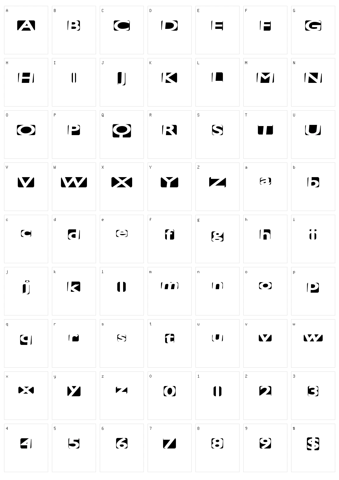 Space Cats Character Set