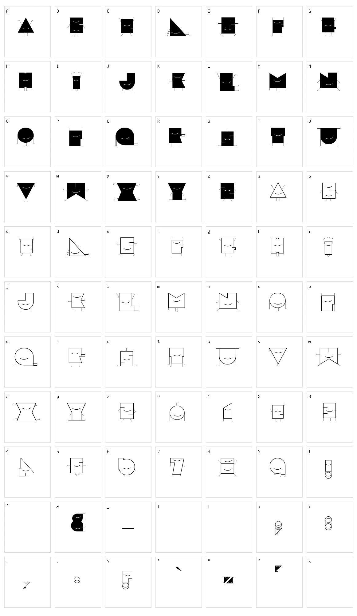 Speci.ALE Character Set