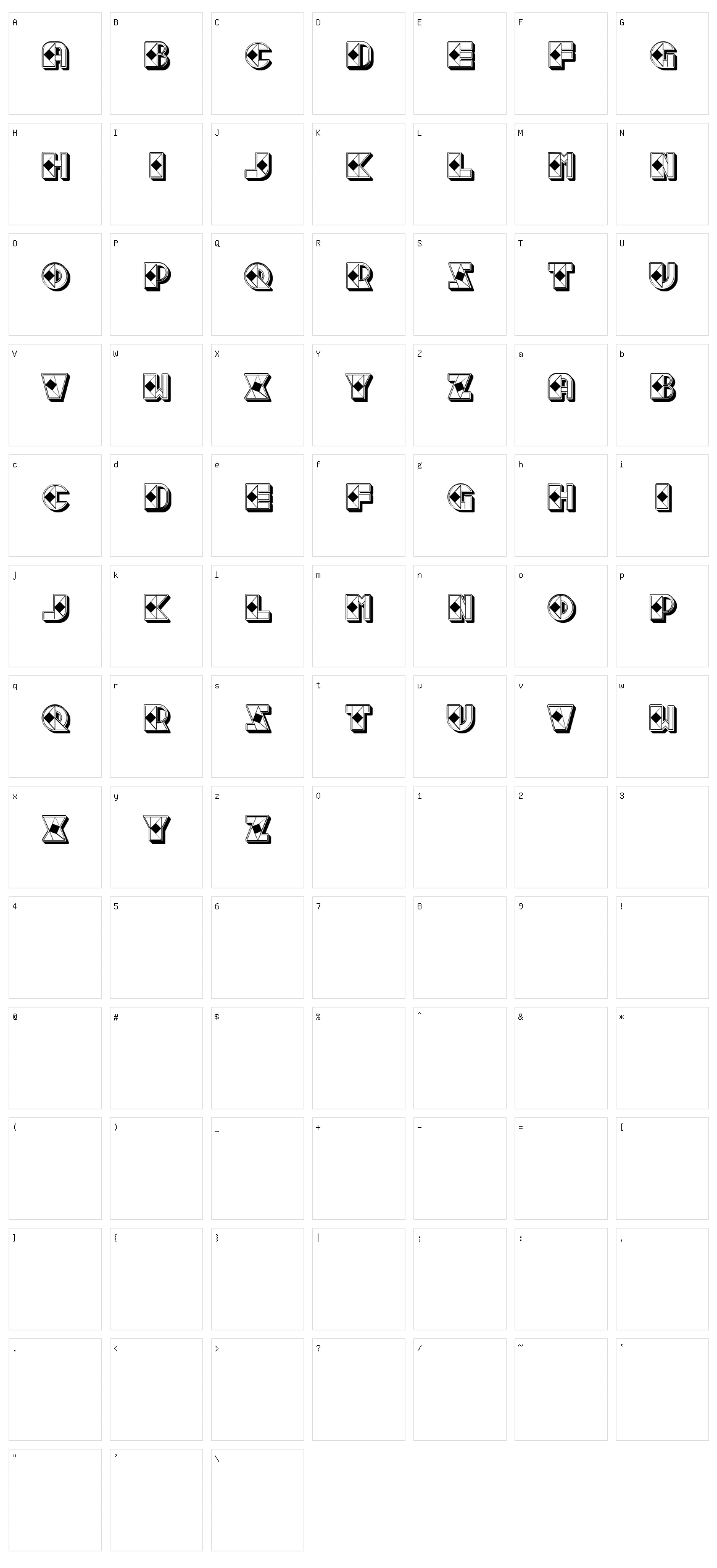 Spelling Character Set