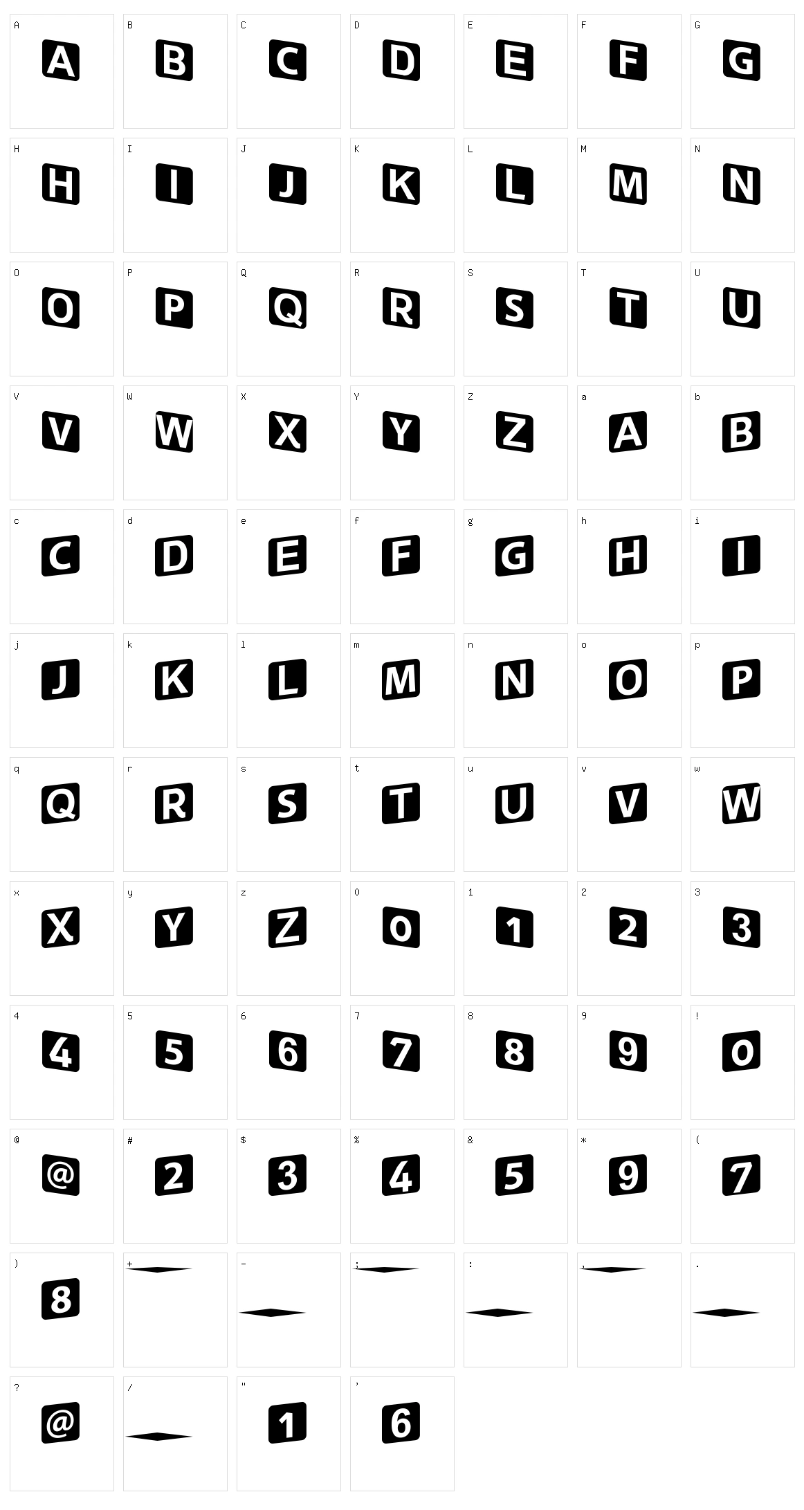 Square Kids Character Set