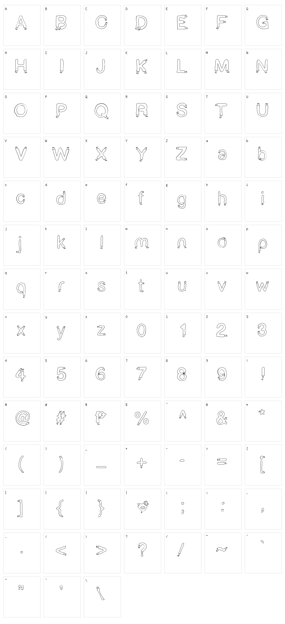Star Character Set