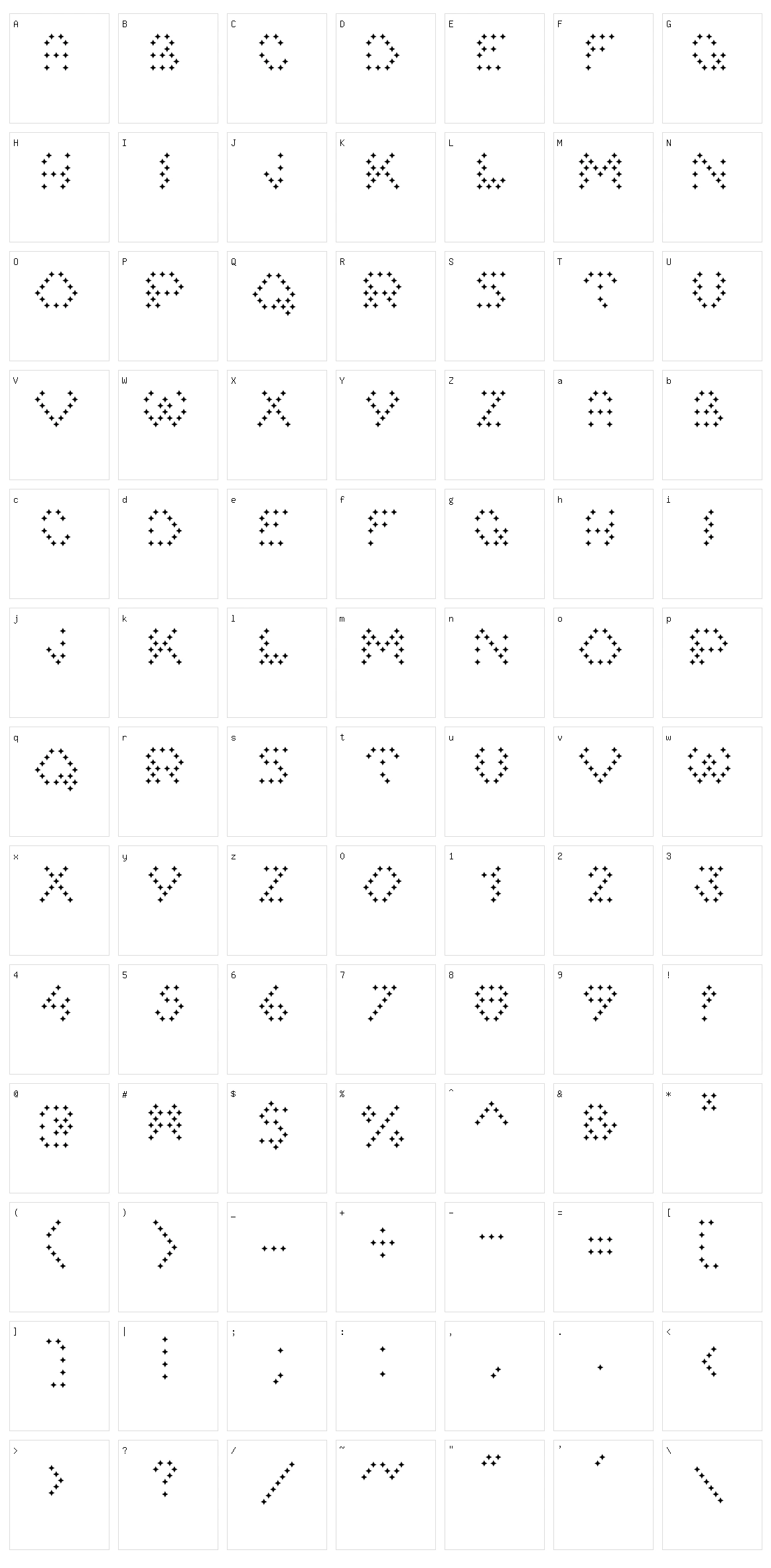 Star Minor Character Set