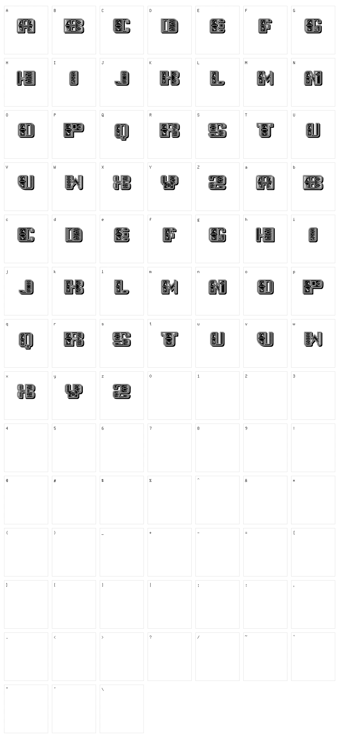 Street Character Set