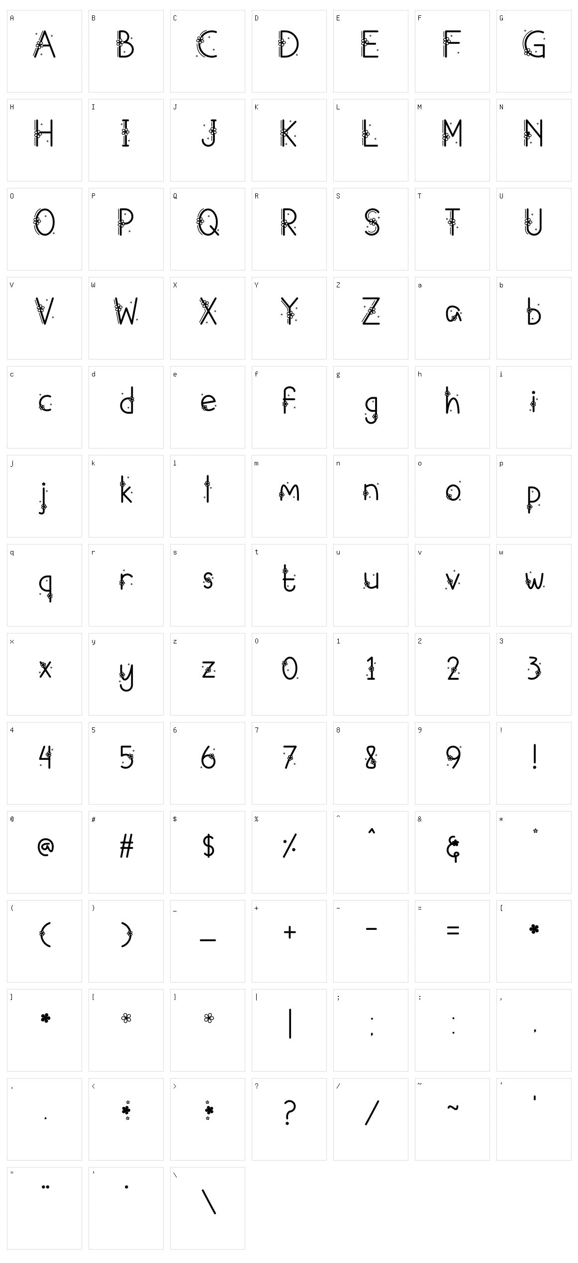 Sumayyah Character Set