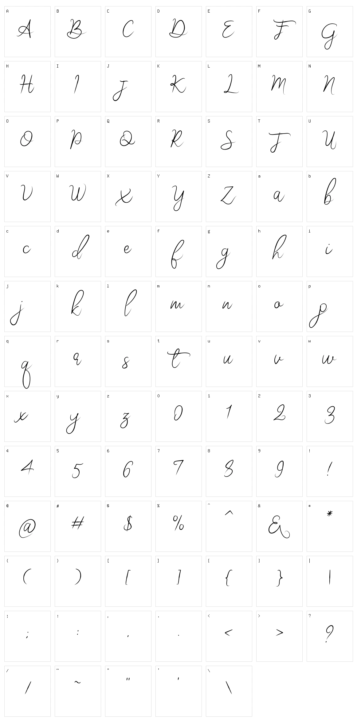 Retro Monogram Character Set