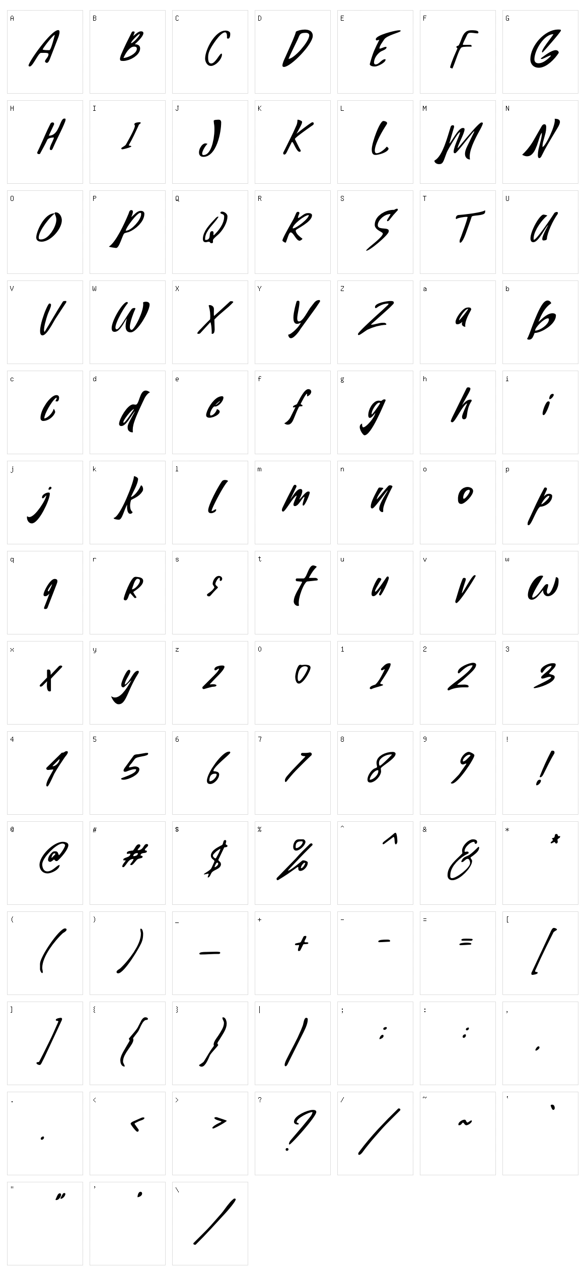 Blank Magic Character Set