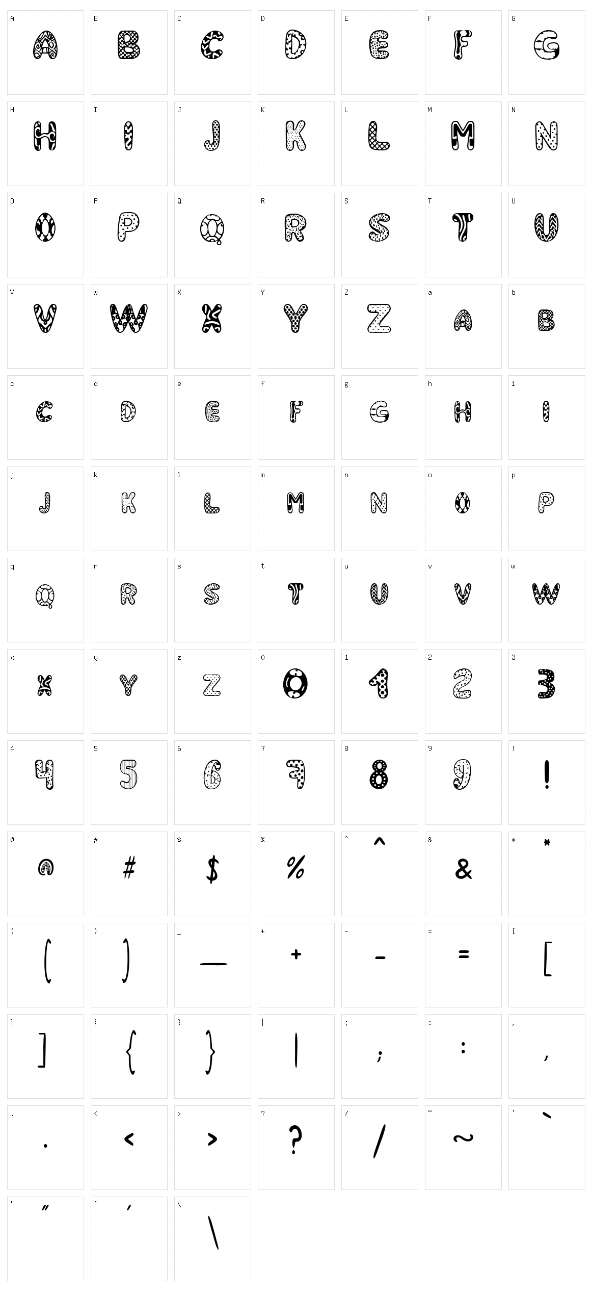 Super Symbol Character Set