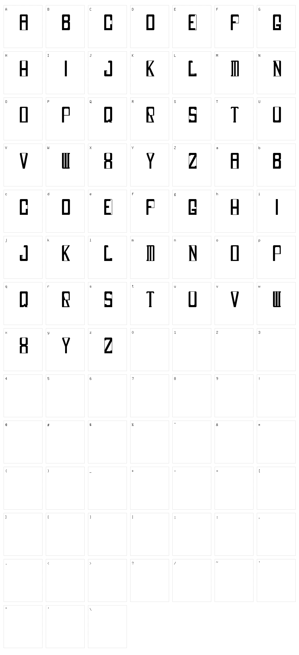 Sweepin It Up Character Set