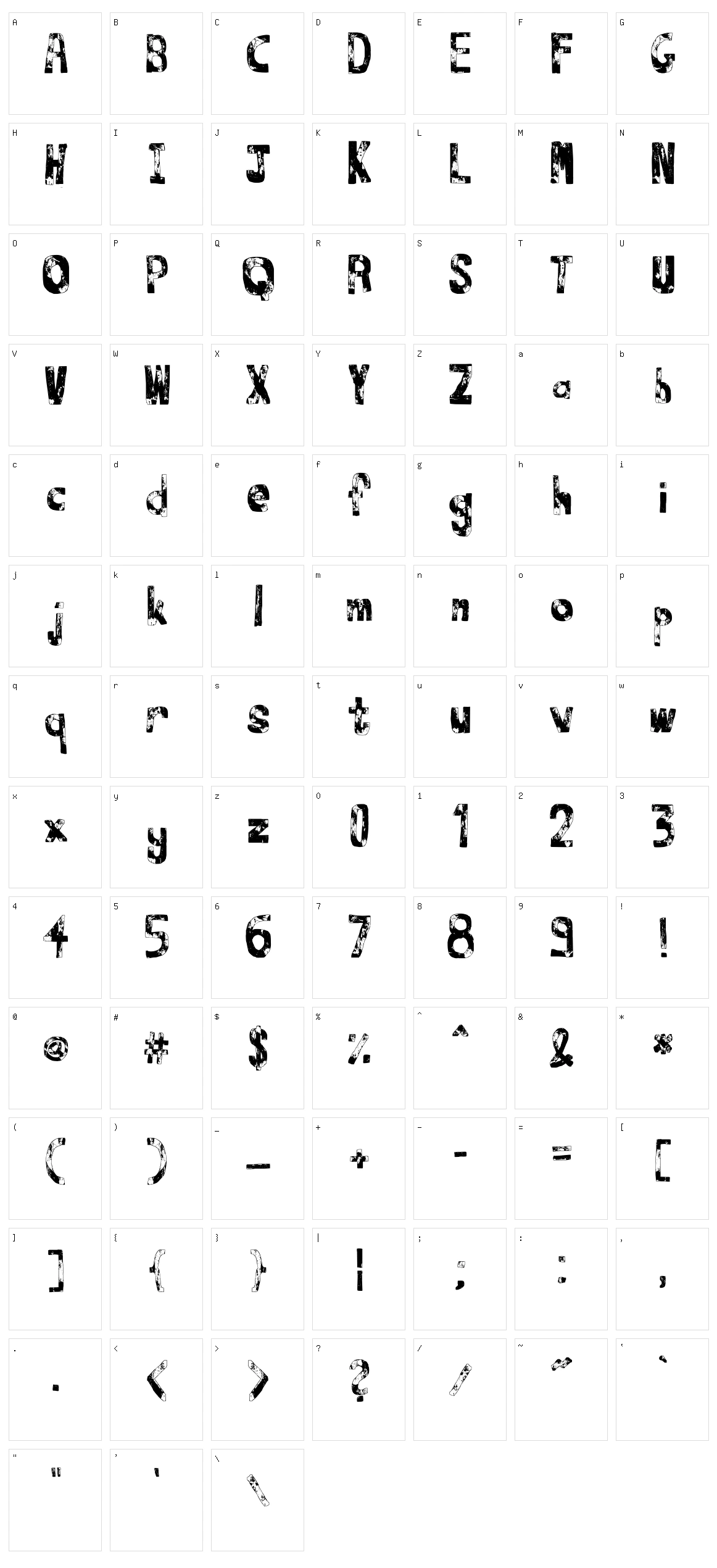 That's it! Character Set