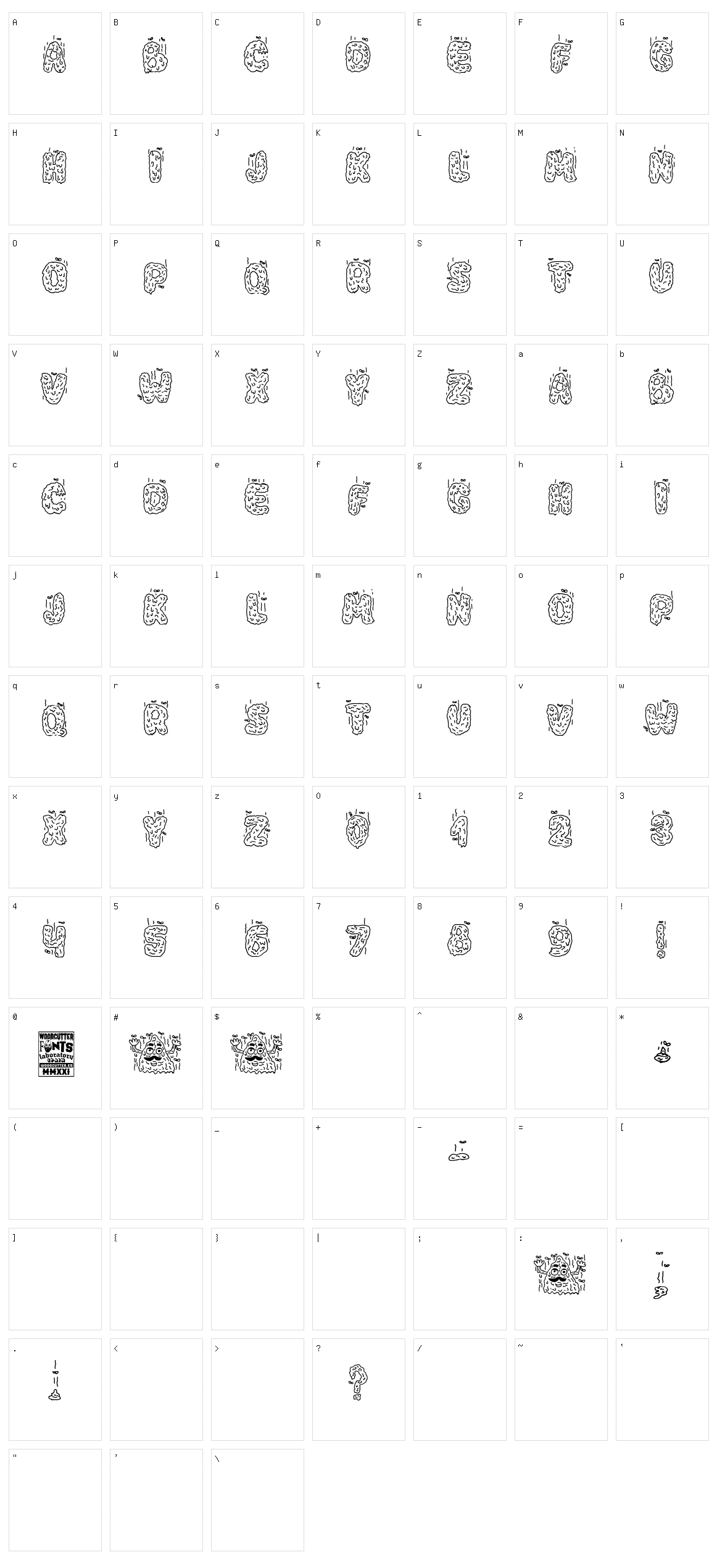The Fabulous Mr. Poop Character Set