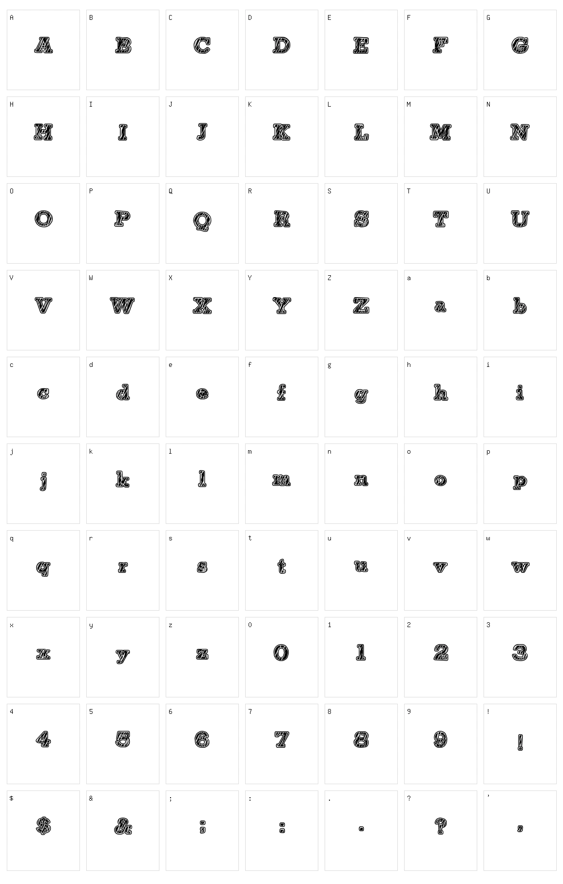 Tigerian Character Set