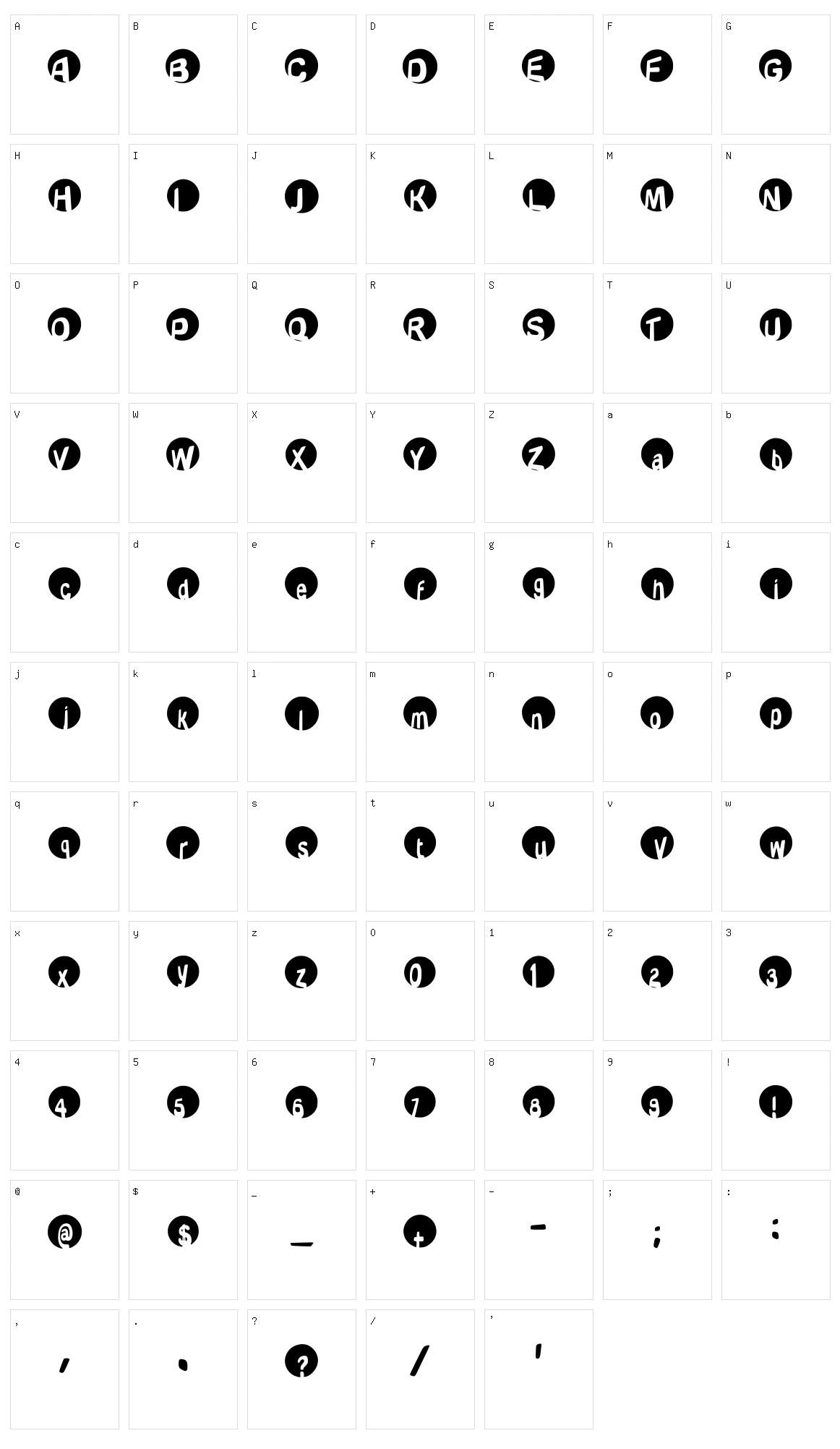 Token No_ 721 Character Set