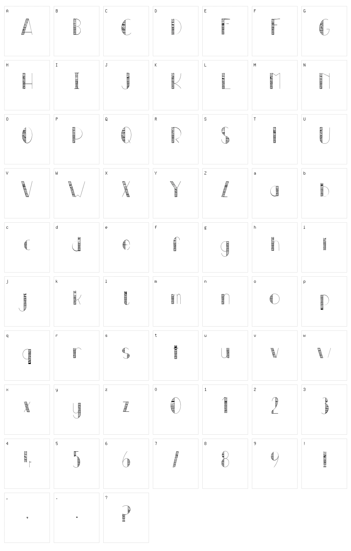 Toraja Character Set
