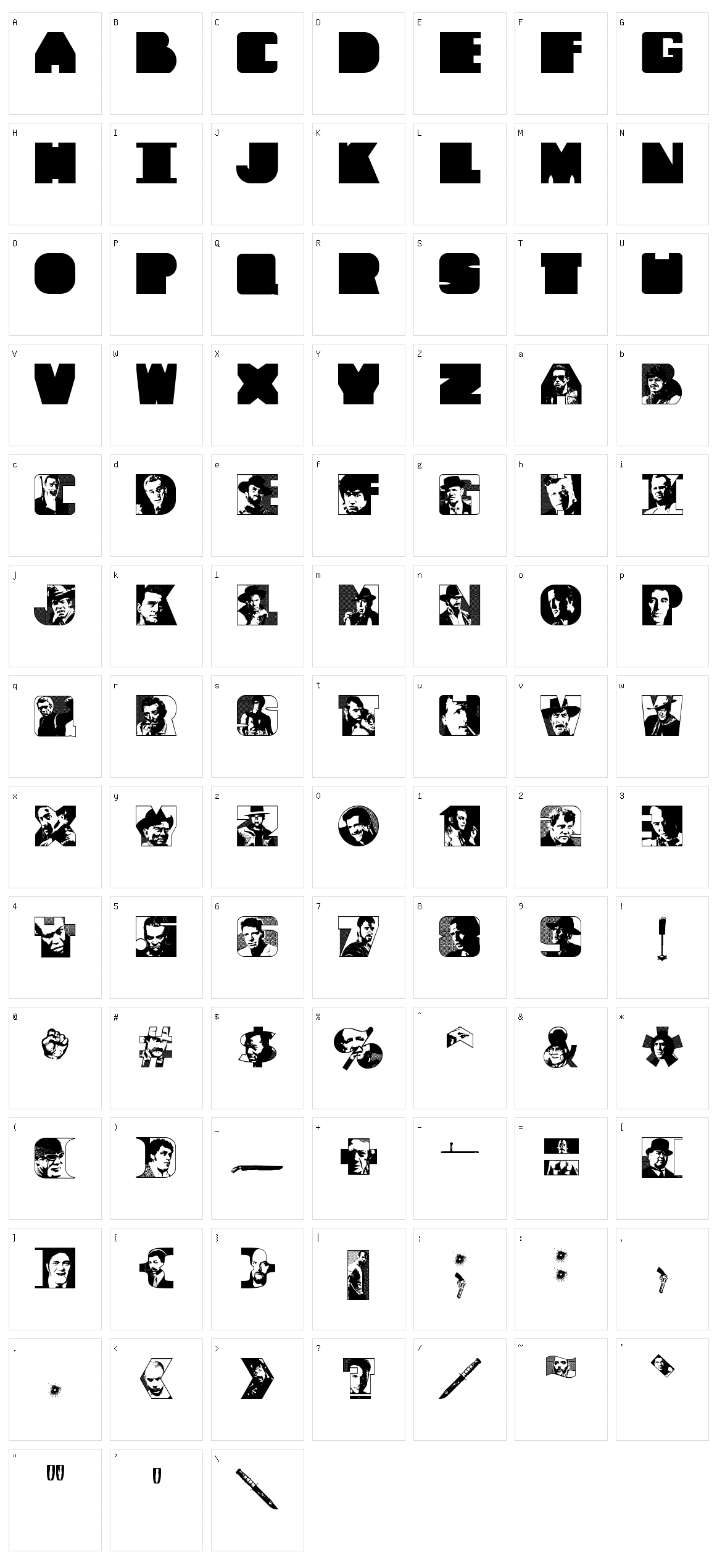 Tough Guyz Character Set