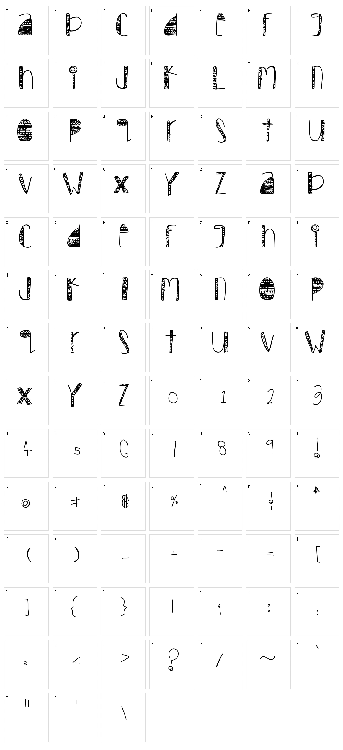 Tribal Character Set
