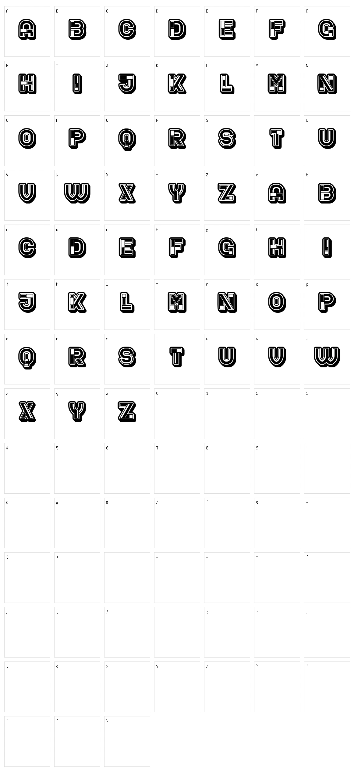 Trouble Character Set