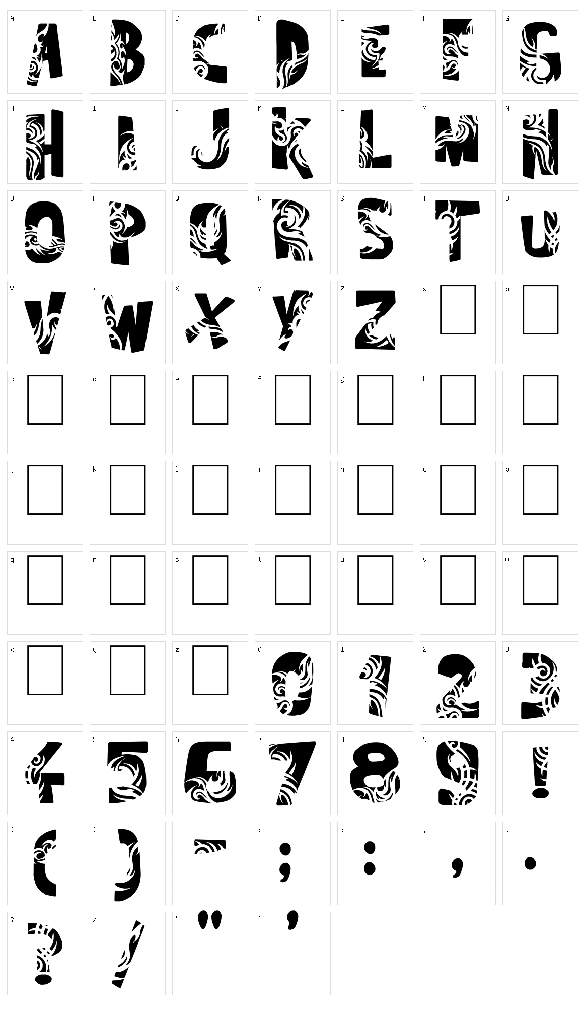Tuamotu Character Set