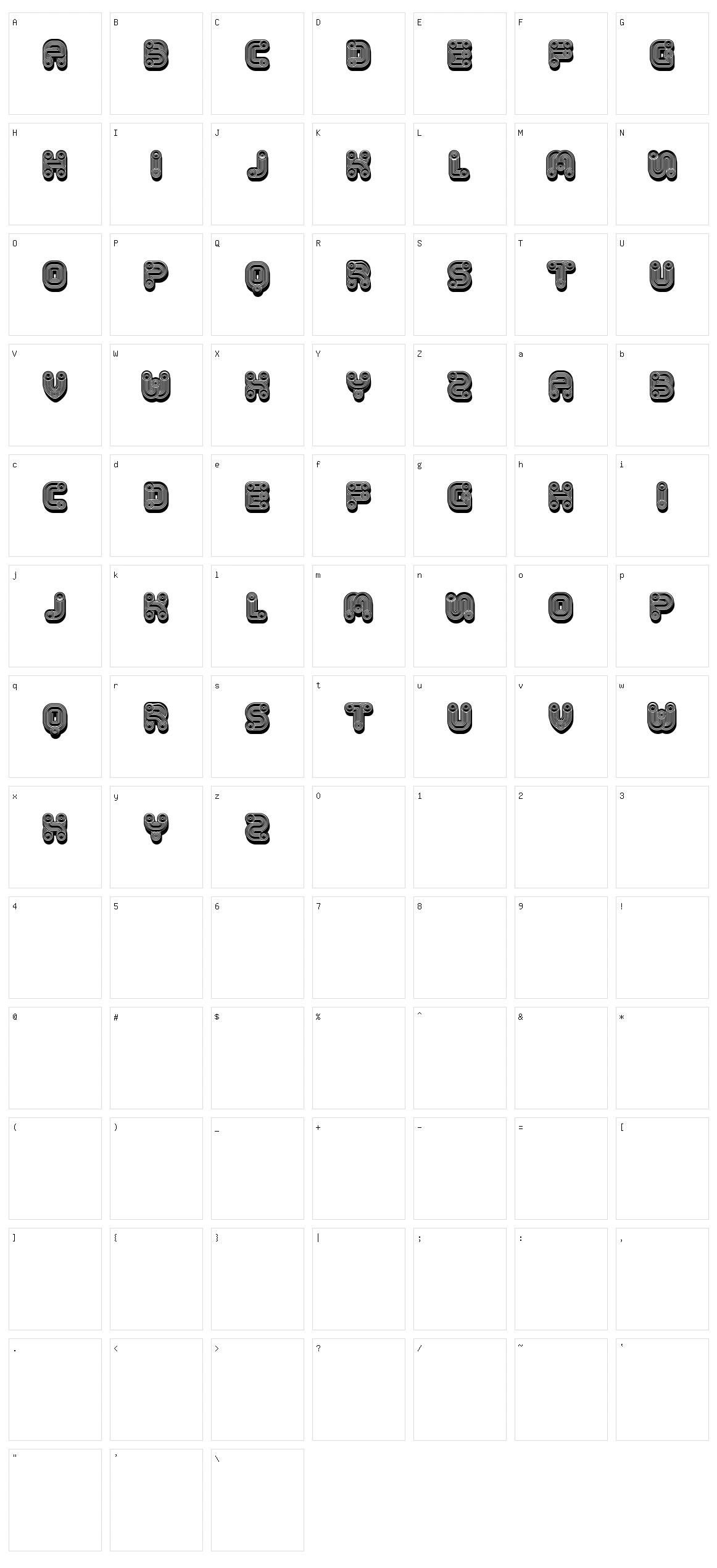 Tuyaux Character Set