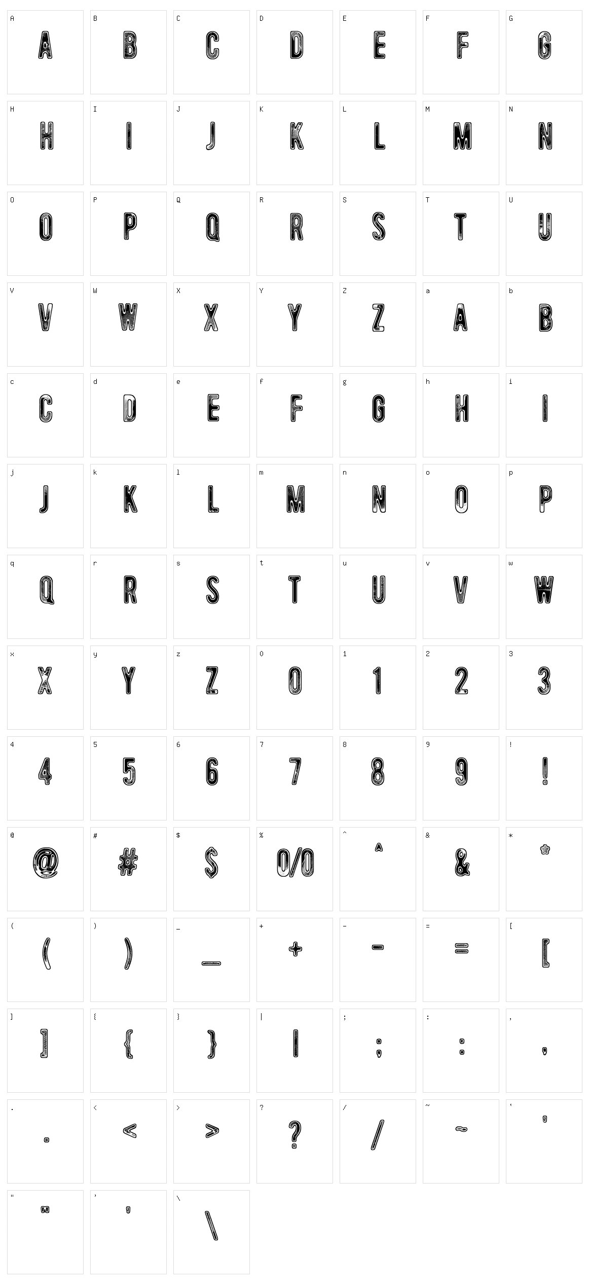 Universal Mind Character Set