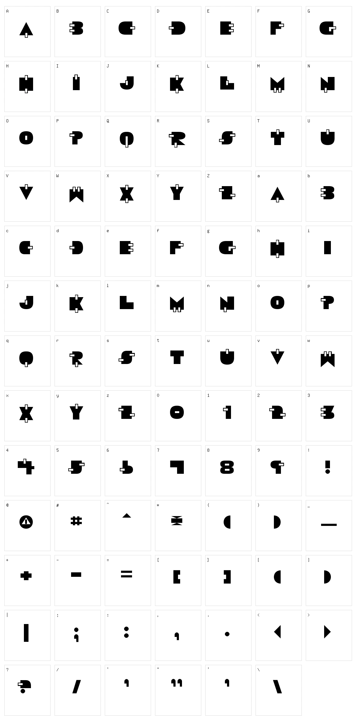 Video Star Character Set