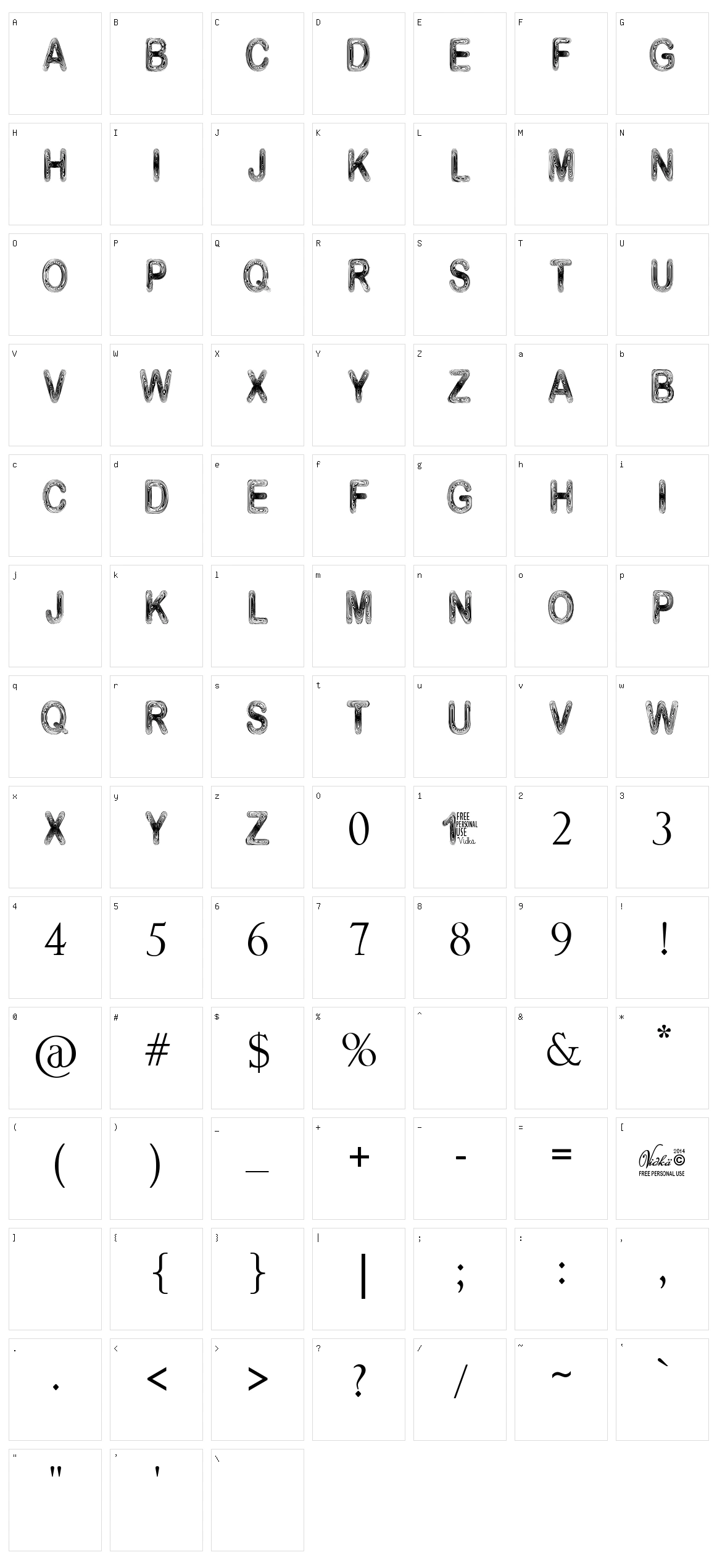Vidka Woodcraft Character Set