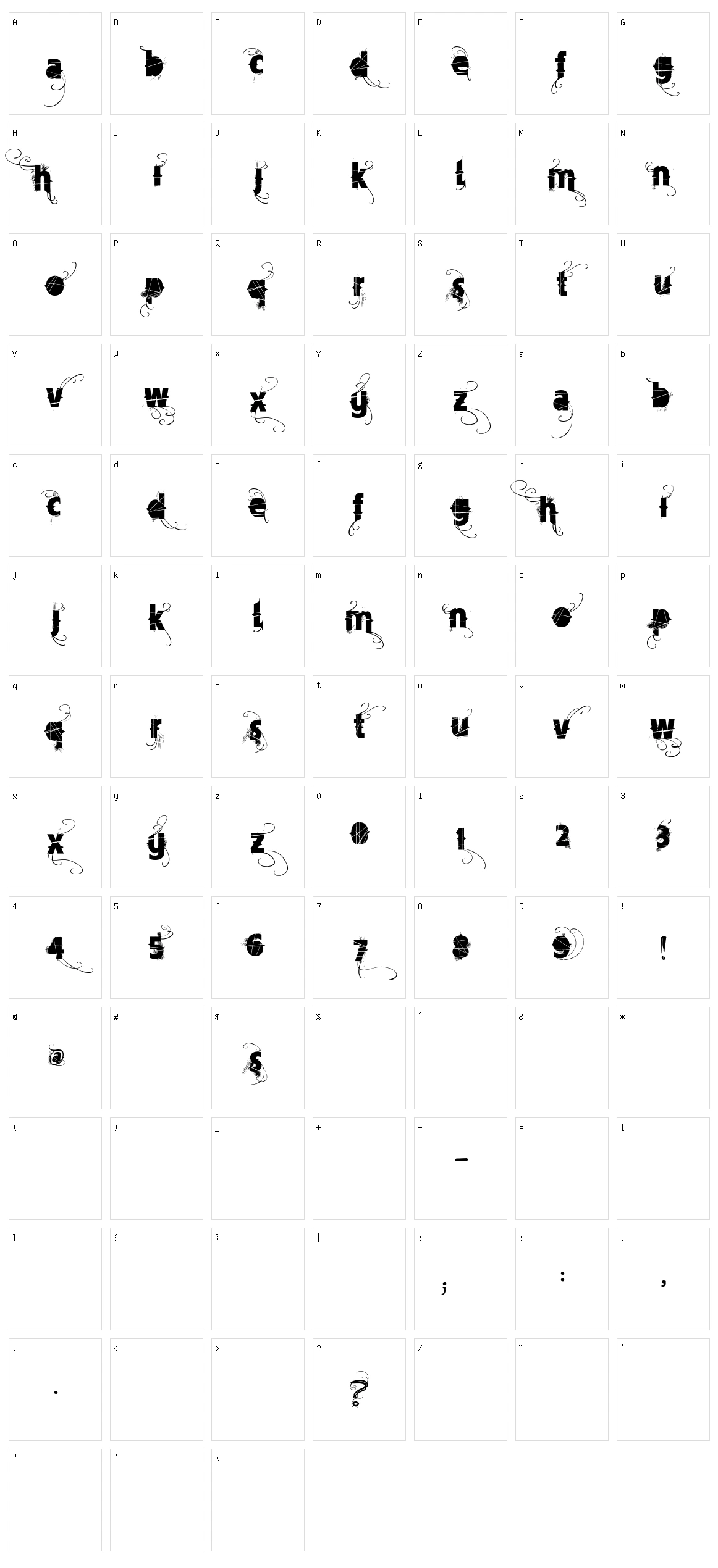 Vtks Mercearia Character Set
