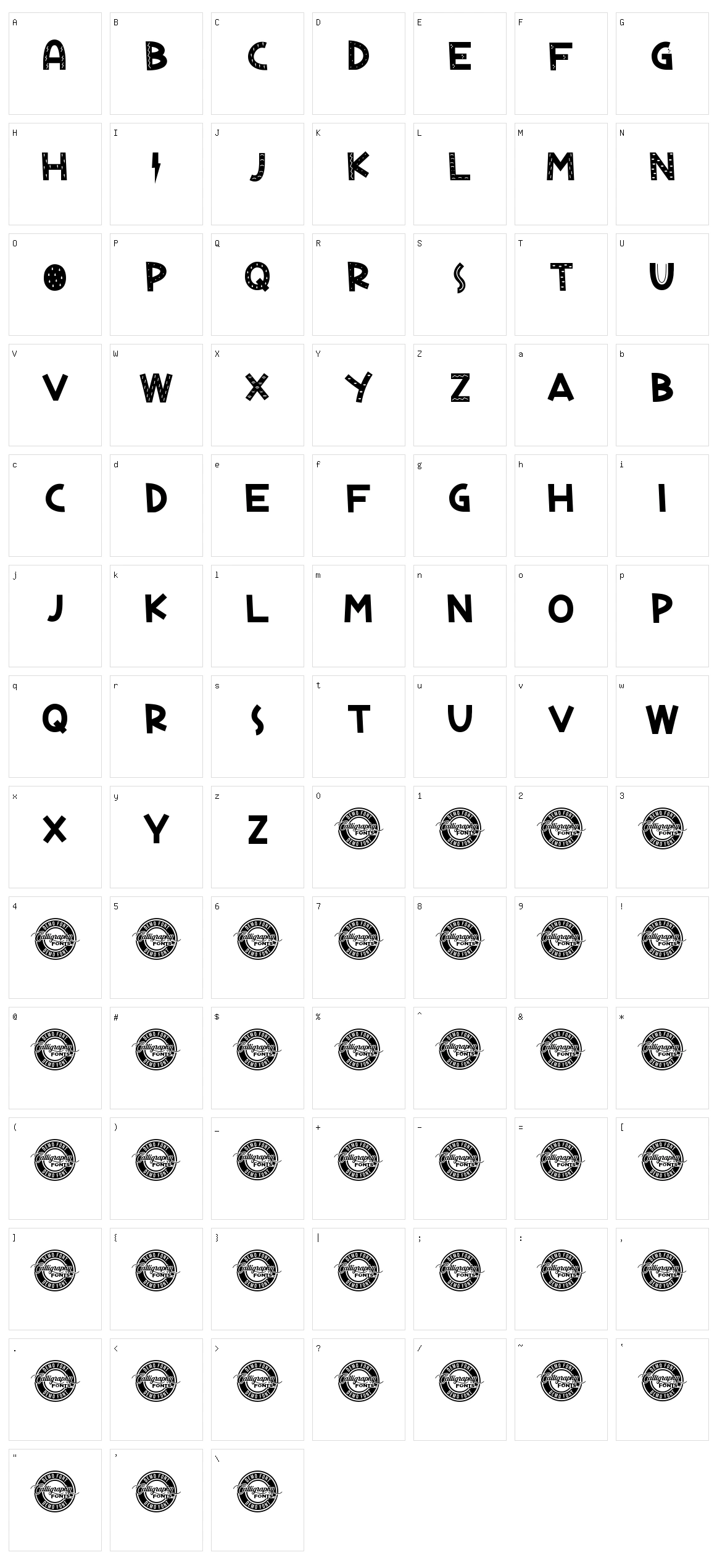 Your Umbrella Character Set