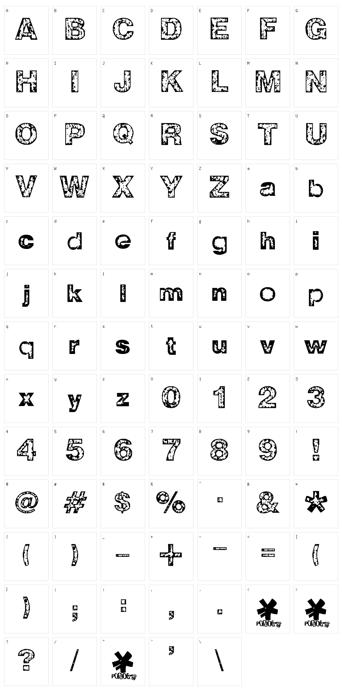 Z-Wisdom Character Set