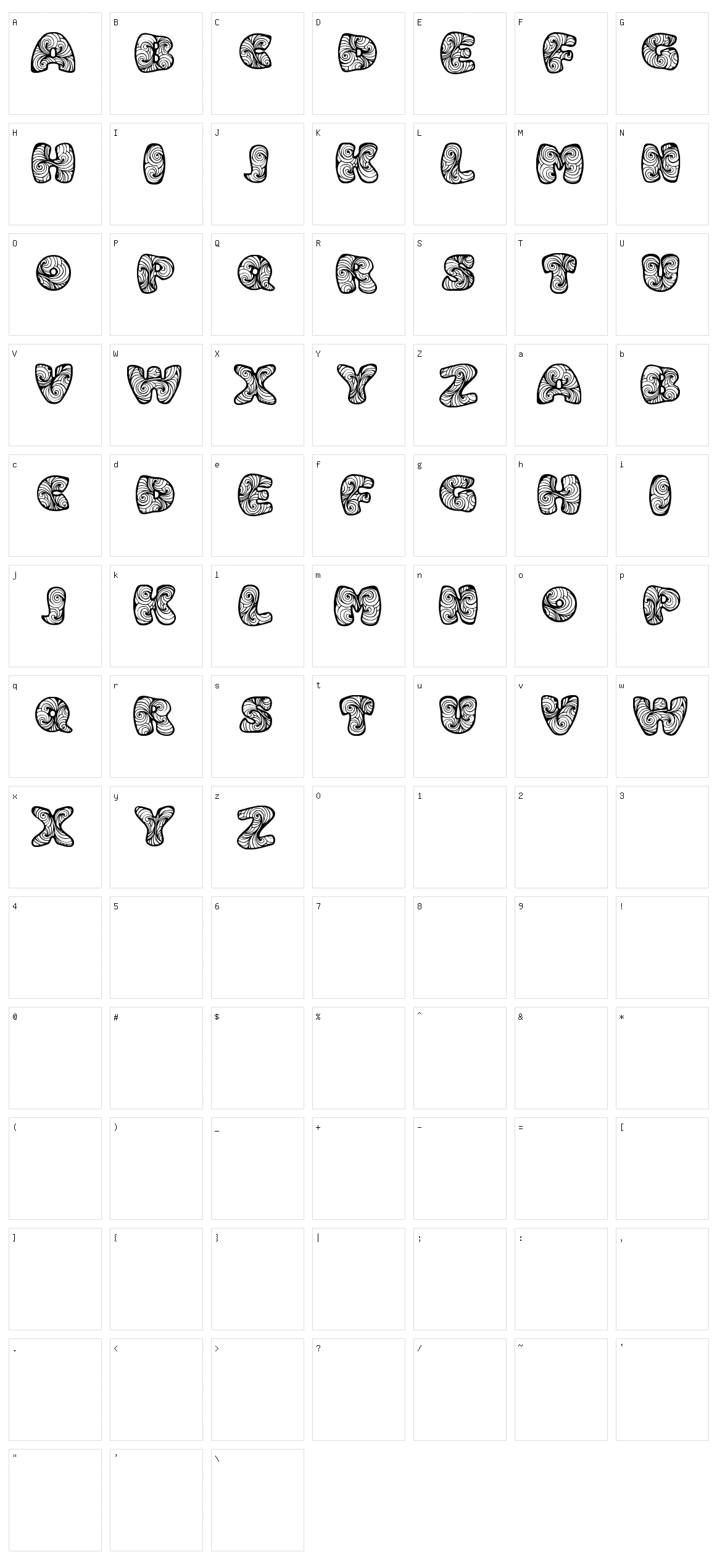 Zen 3 Character Set