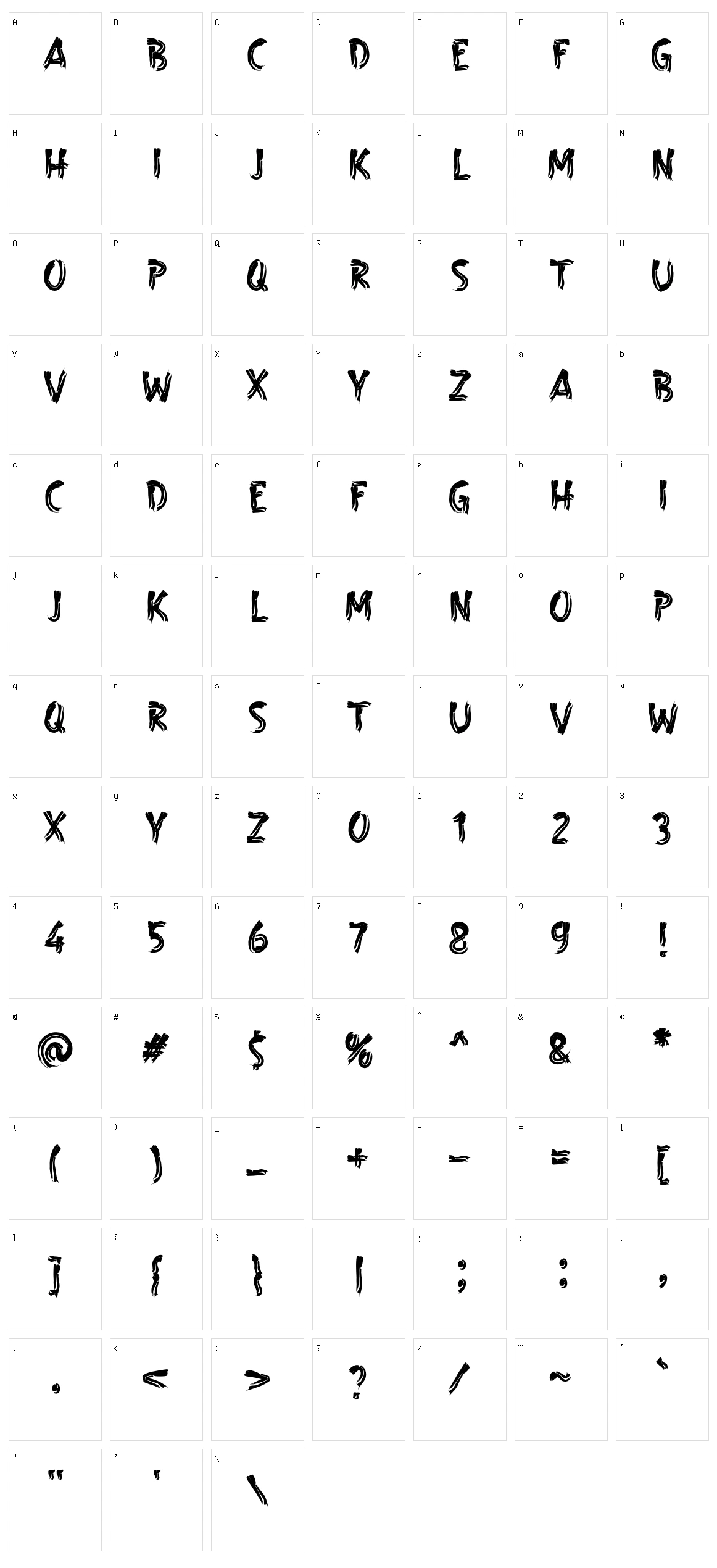 A Barbeque Grill Character Set